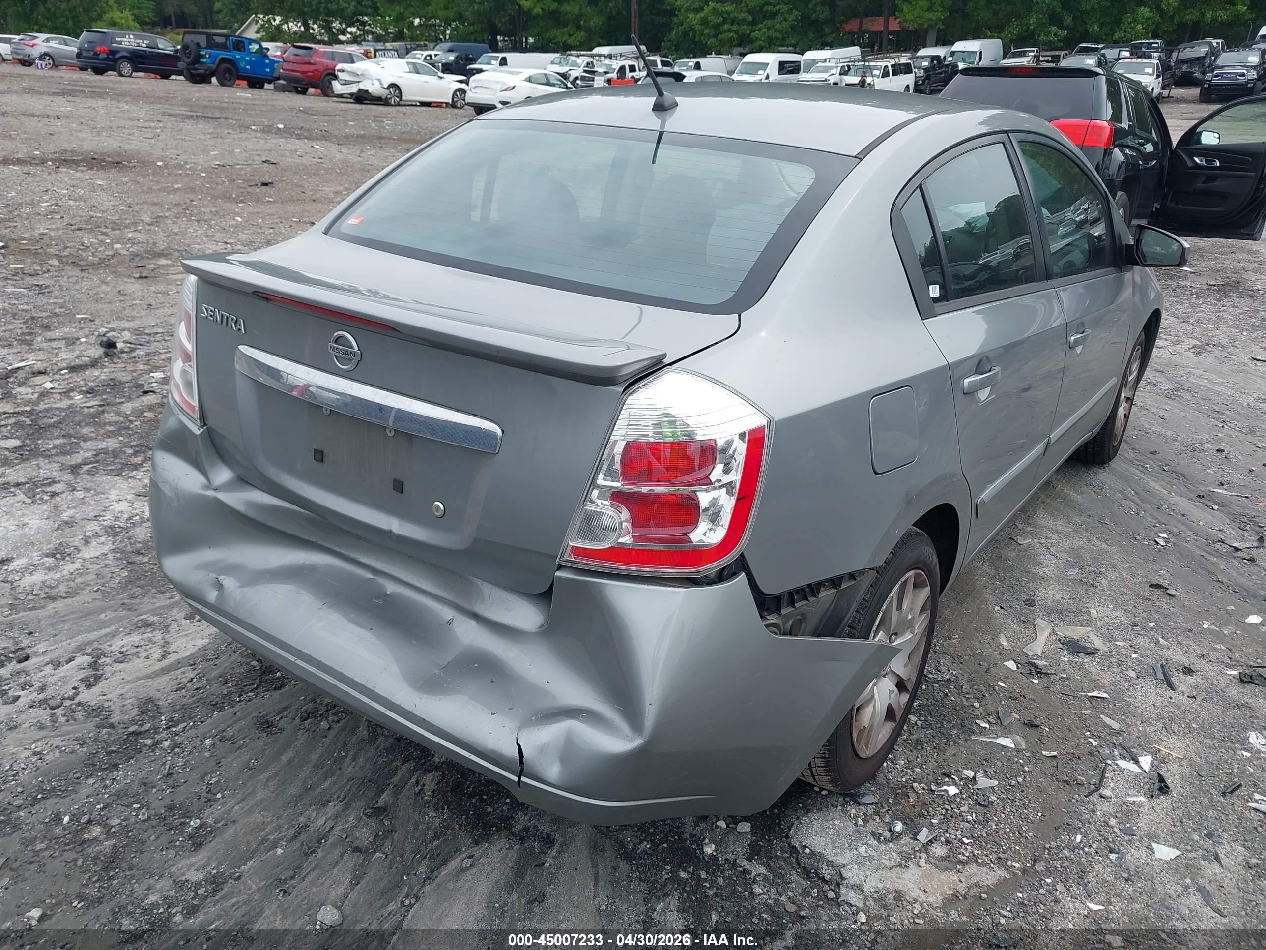 2012 Nissan Sentra 2.0 S Silver vin: 3N1AB6AP8CL720413