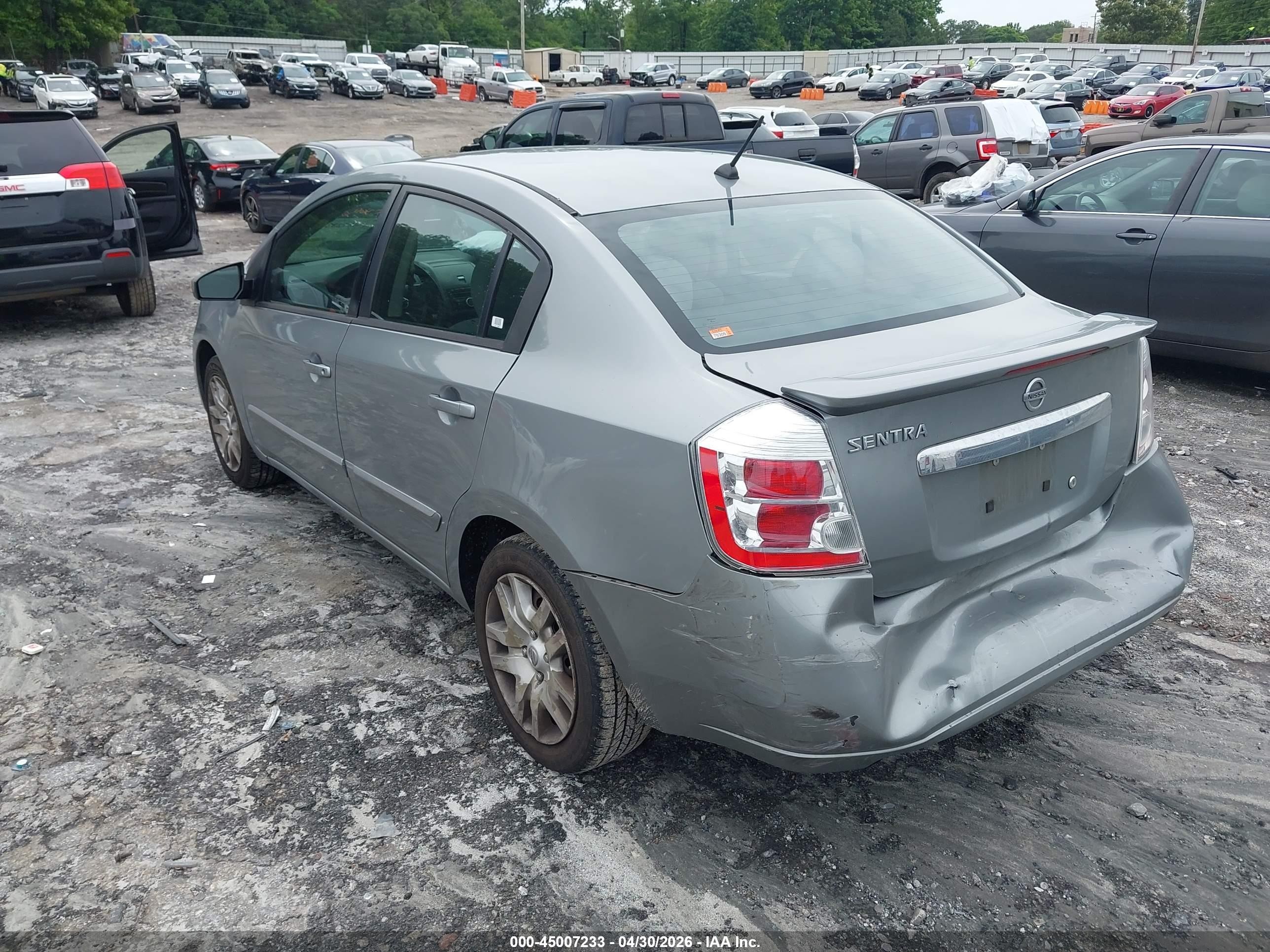 2012 Nissan Sentra 2.0 S Silver vin: 3N1AB6AP8CL720413
