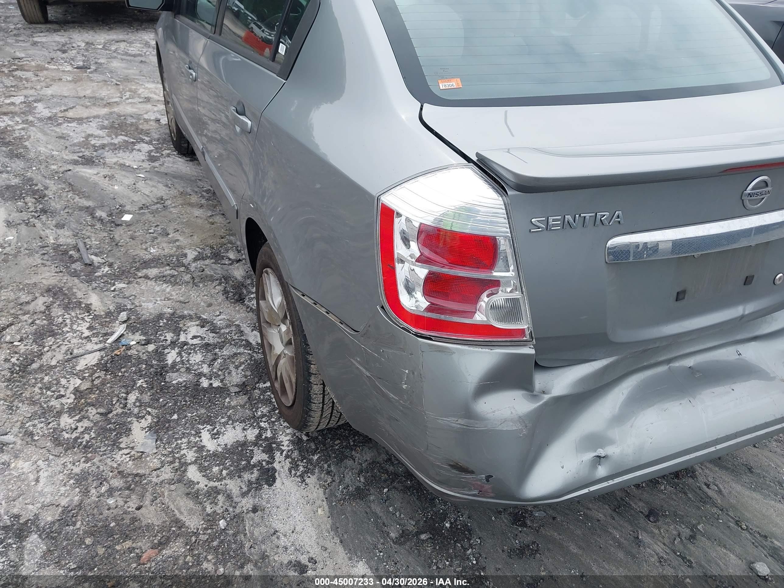 2012 Nissan Sentra 2.0 S Silver vin: 3N1AB6AP8CL720413