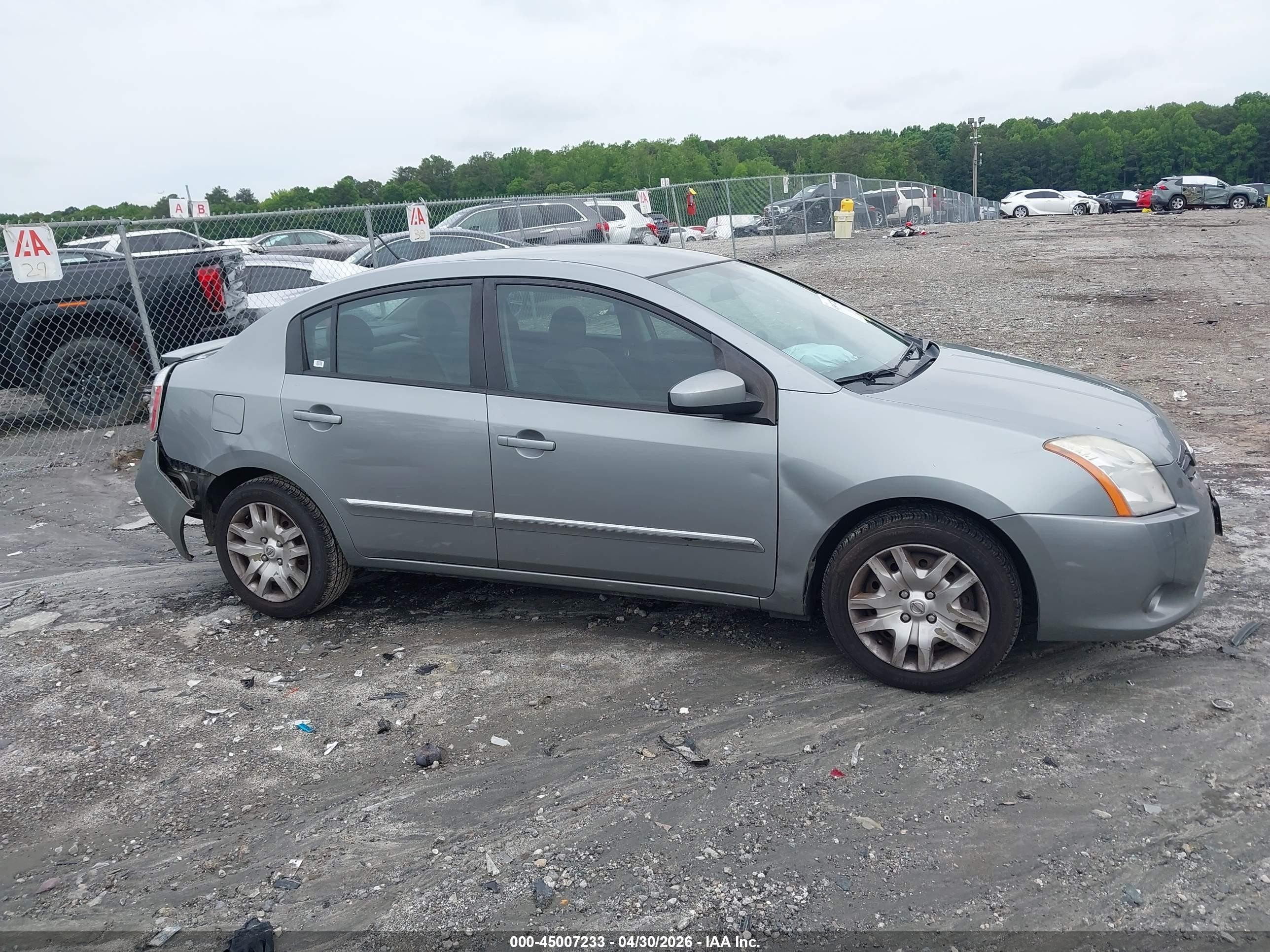 2012 Nissan Sentra 2.0 S Silver vin: 3N1AB6AP8CL720413
