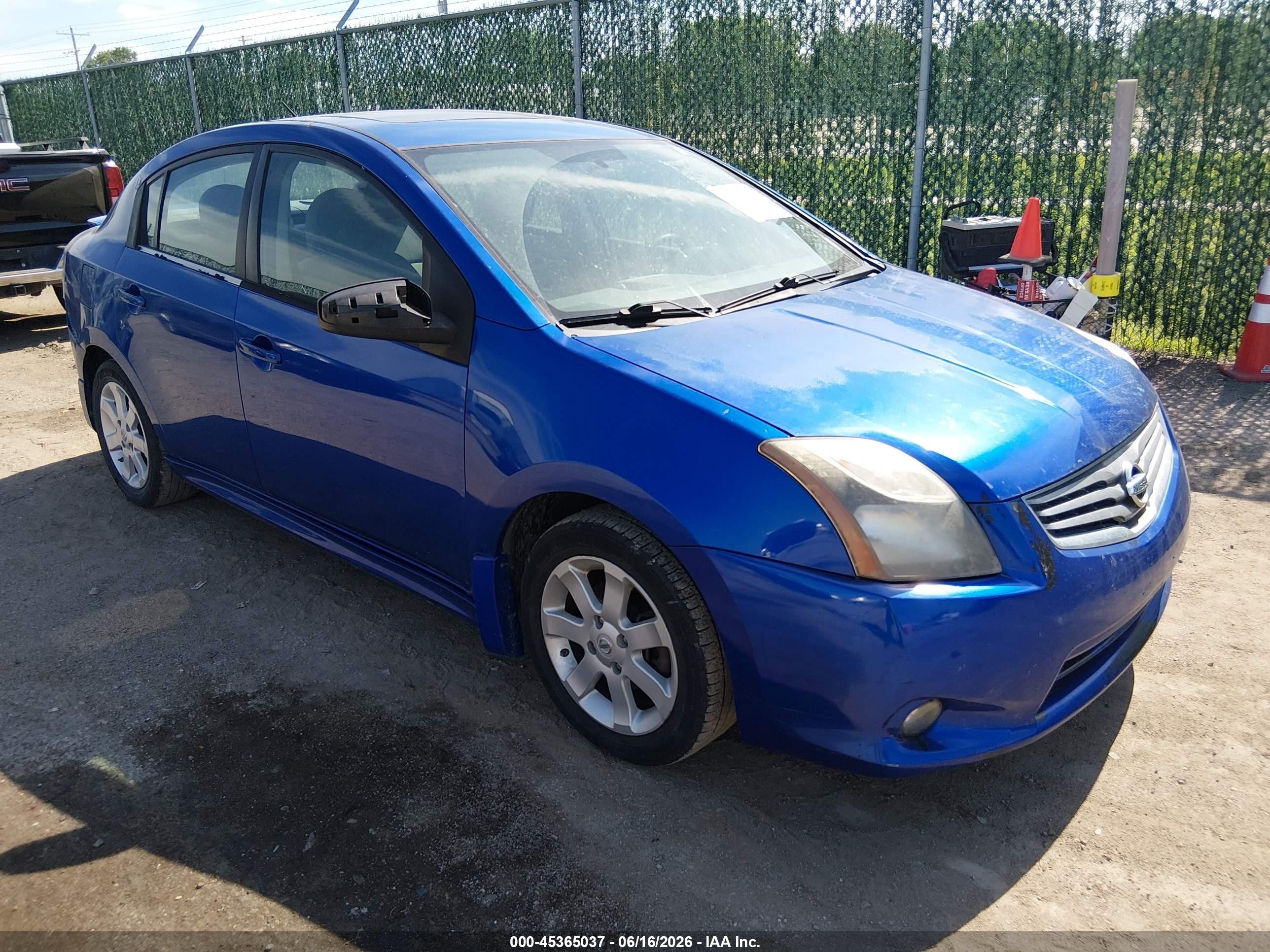 2012 Nissan Sentra 2.0 Sr Синий vin: 3N1AB6AP8CL736787