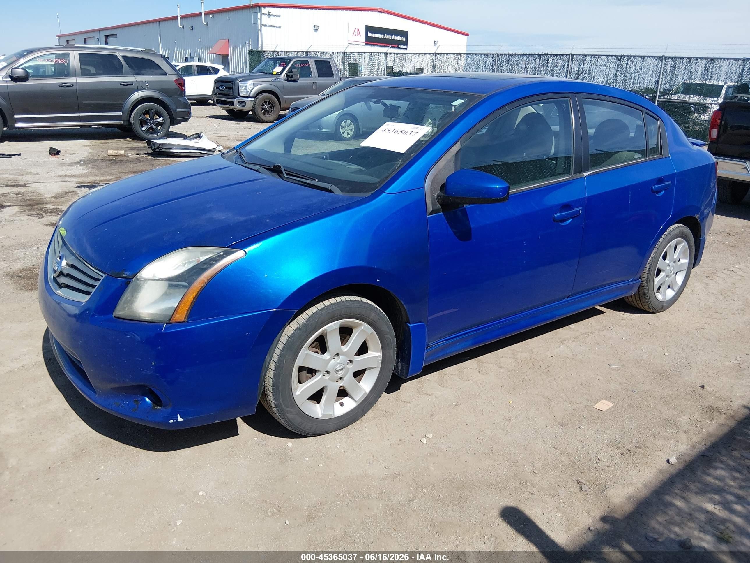 2012 Nissan Sentra 2.0 Sr Синий vin: 3N1AB6AP8CL736787