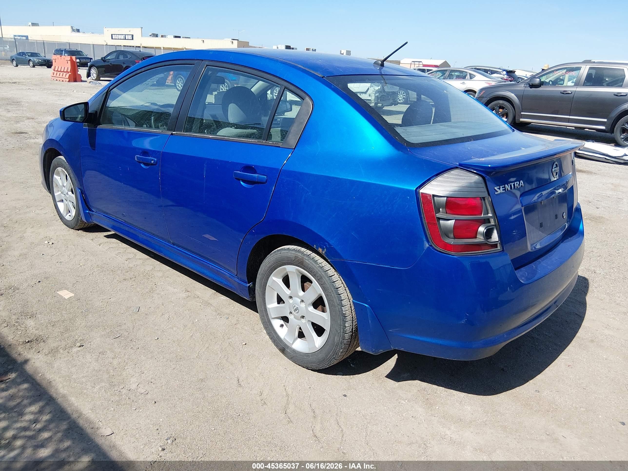 2012 Nissan Sentra 2.0 Sr Синий vin: 3N1AB6AP8CL736787