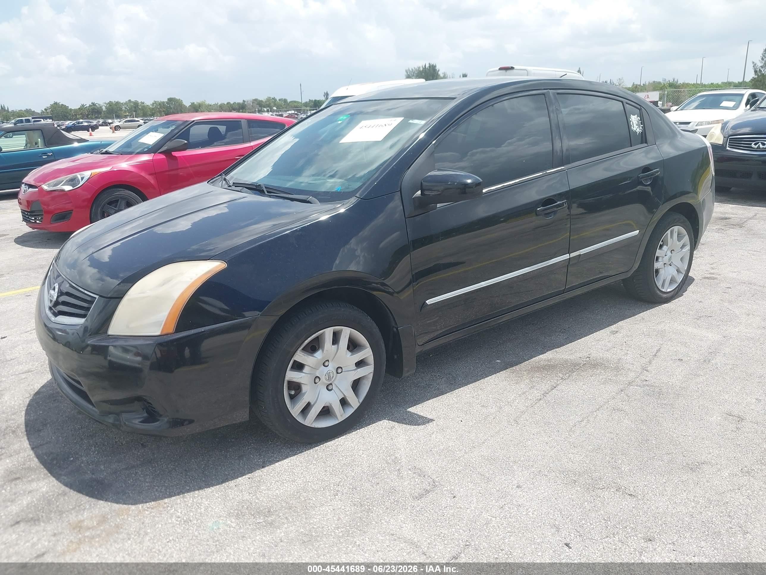 2012 Nissan Sentra 2.0 S Black vin: 3N1AB6AP8CL760409