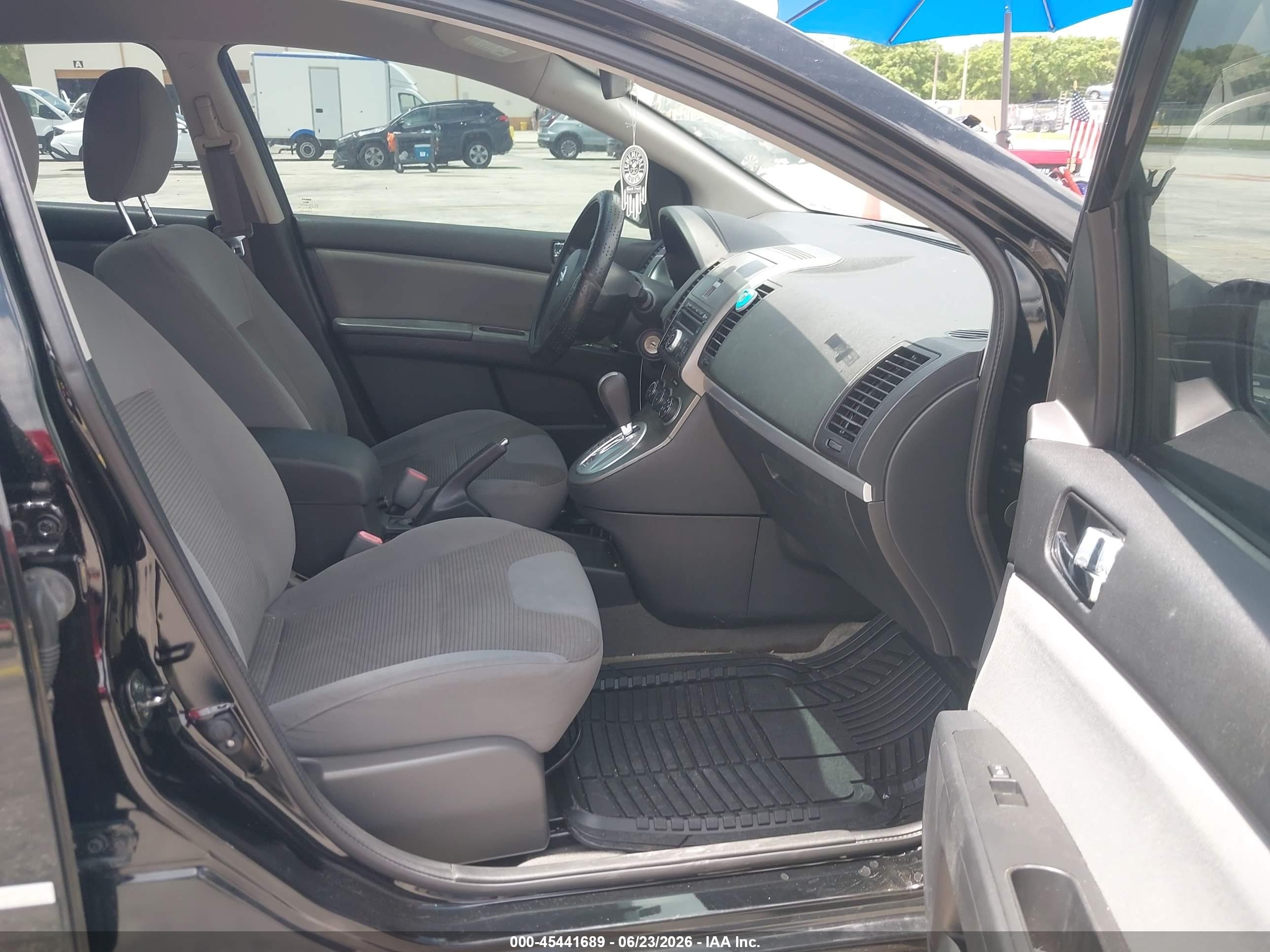 2012 Nissan Sentra 2.0 S Black vin: 3N1AB6AP8CL760409