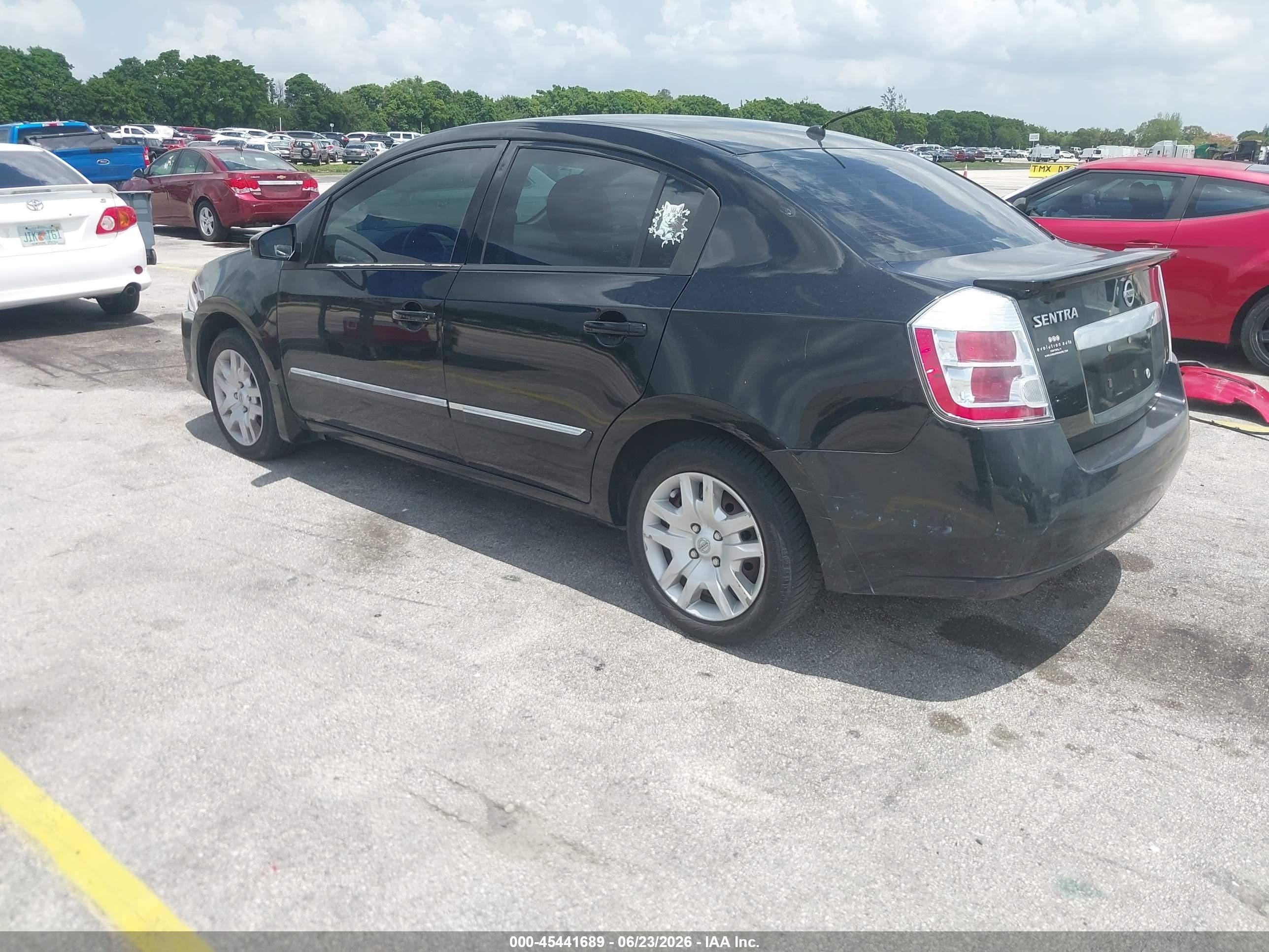 2012 Nissan Sentra 2.0 S Black vin: 3N1AB6AP8CL760409
