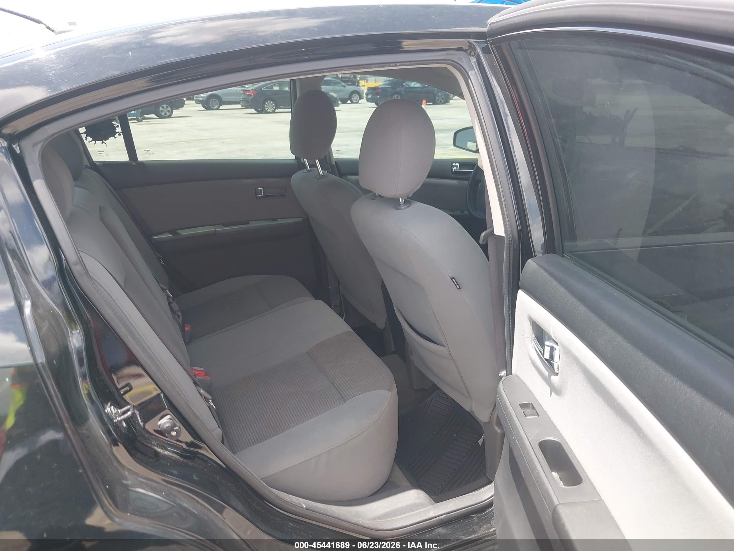 2012 Nissan Sentra 2.0 S Black vin: 3N1AB6AP8CL760409
