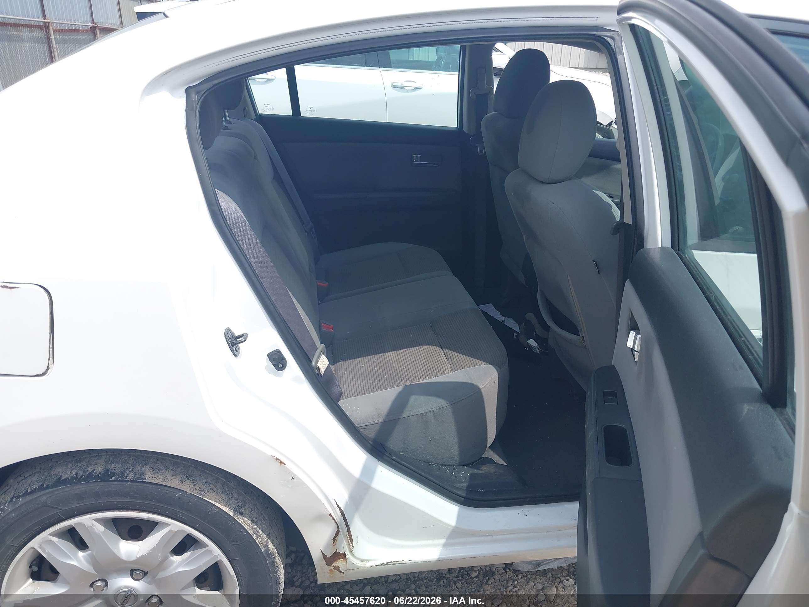 2012 Nissan Sentra 2.0 S White vin: 3N1AB6AP8CL773533