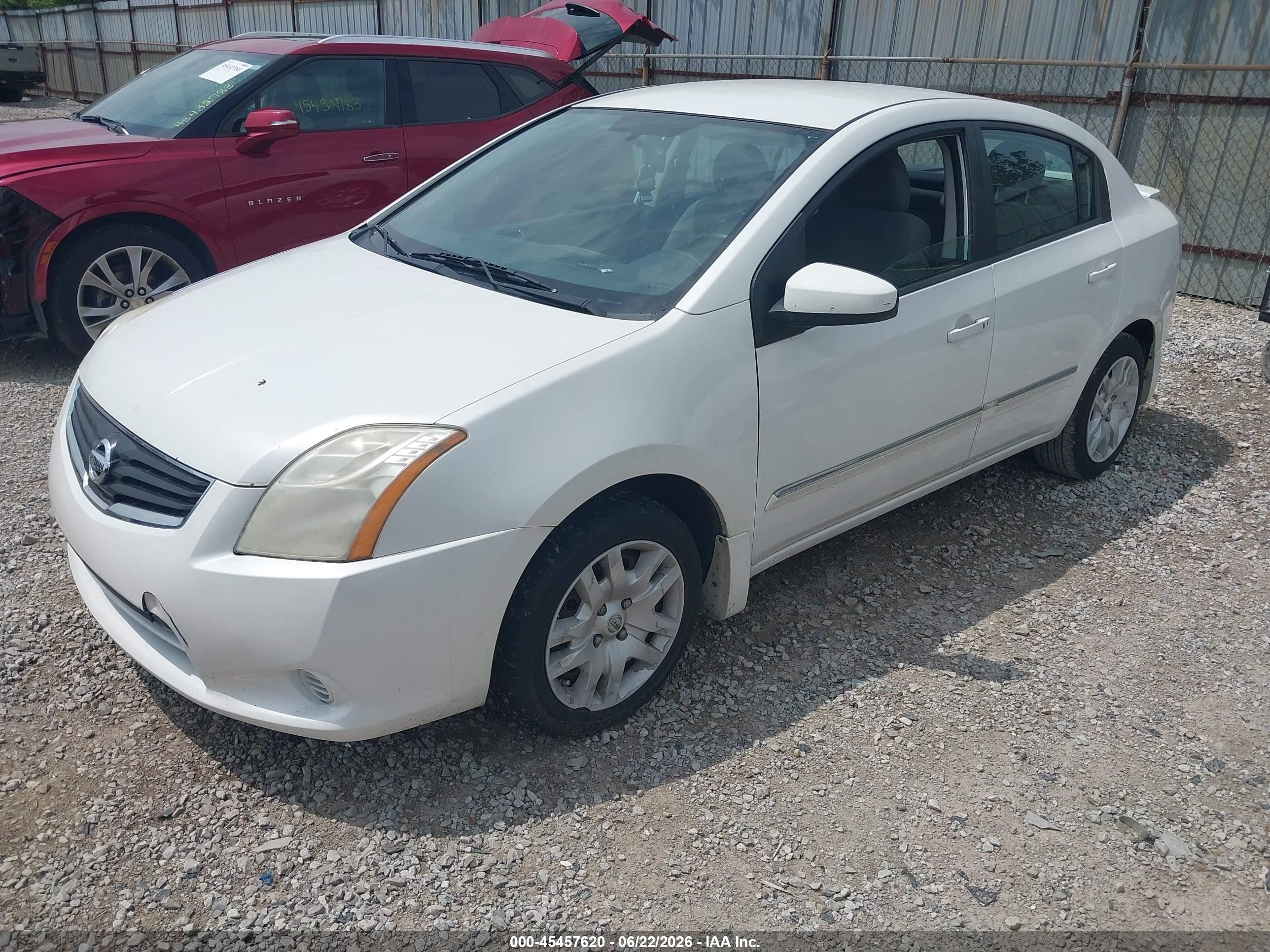 2012 Nissan Sentra 2.0 S White vin: 3N1AB6AP8CL773533