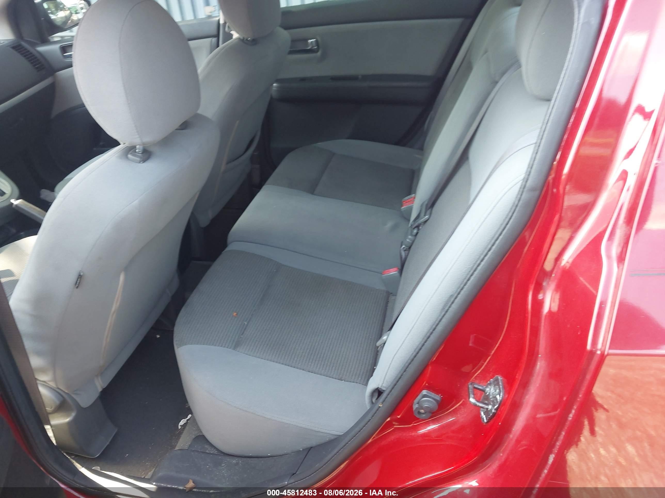 2012 Nissan Sentra 2.0 S Red vin: 3N1AB6AP8CL774309