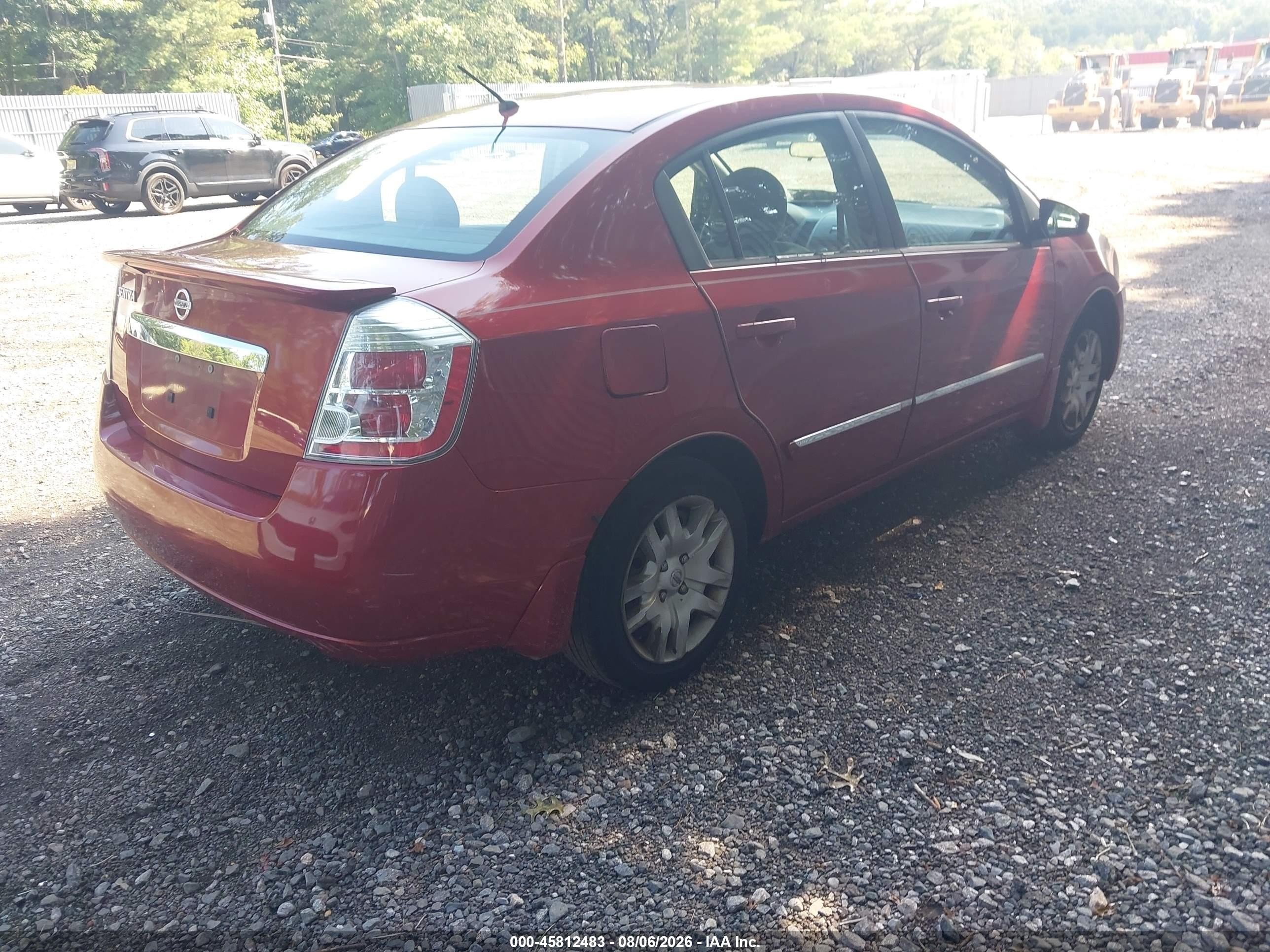 2012 Nissan Sentra 2.0 S Red vin: 3N1AB6AP8CL774309