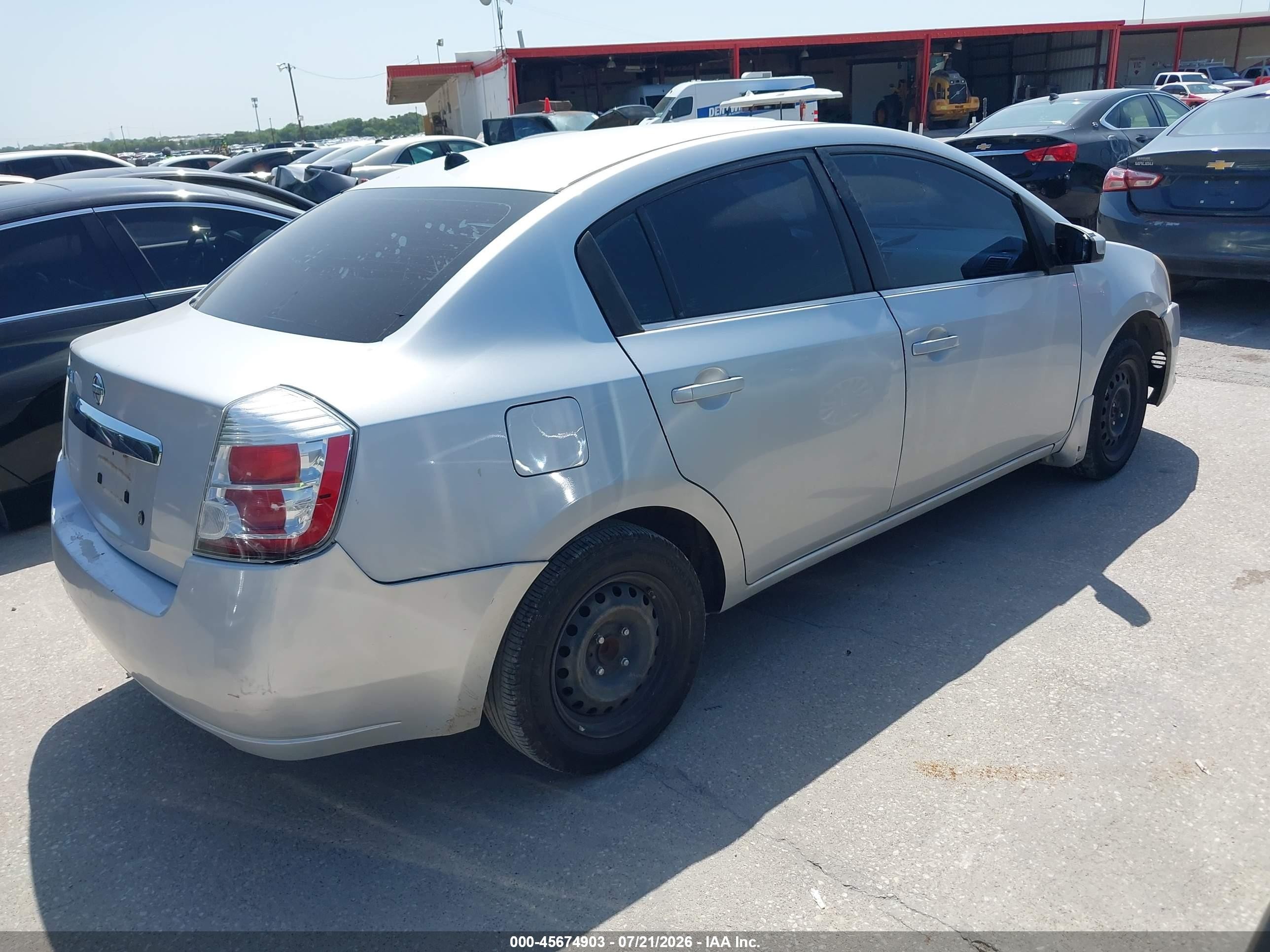 2010 Nissan Sentra 2.0 Silver vin: 3N1AB6AP9AL668514