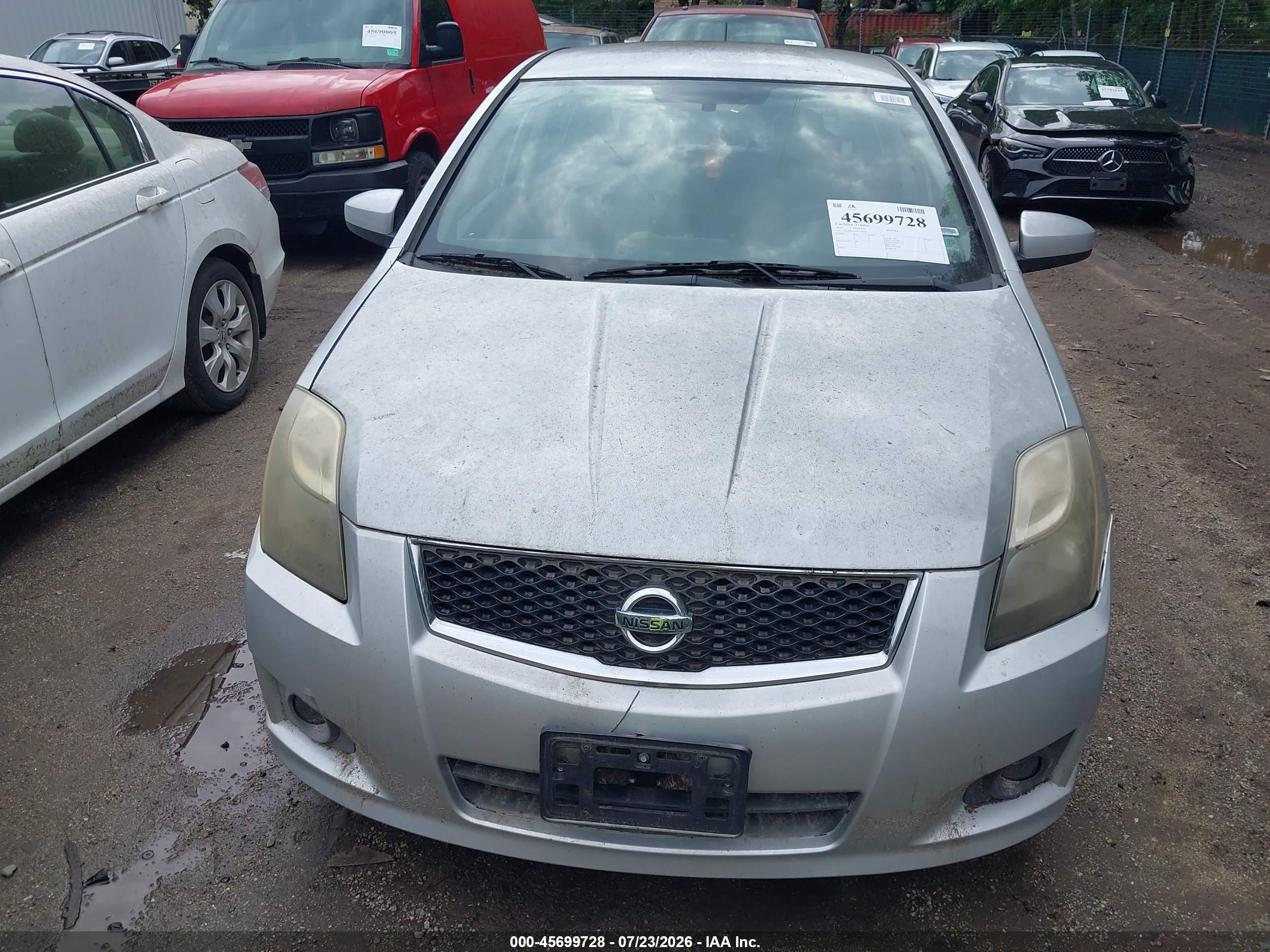 2010 Nissan Sentra 2.0sr Silver vin: 3N1AB6AP9AL679660