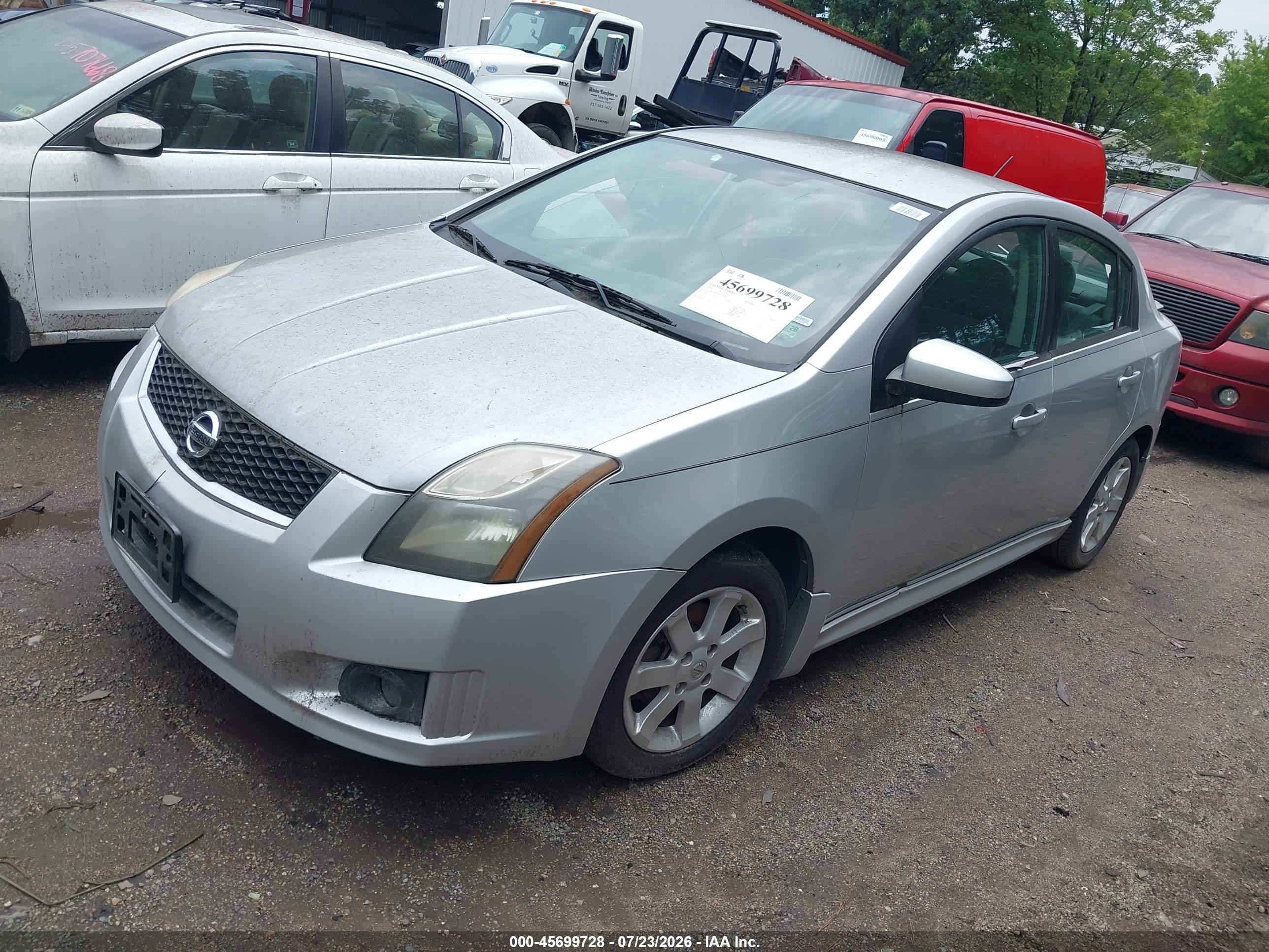2010 Nissan Sentra 2.0sr Silver vin: 3N1AB6AP9AL679660