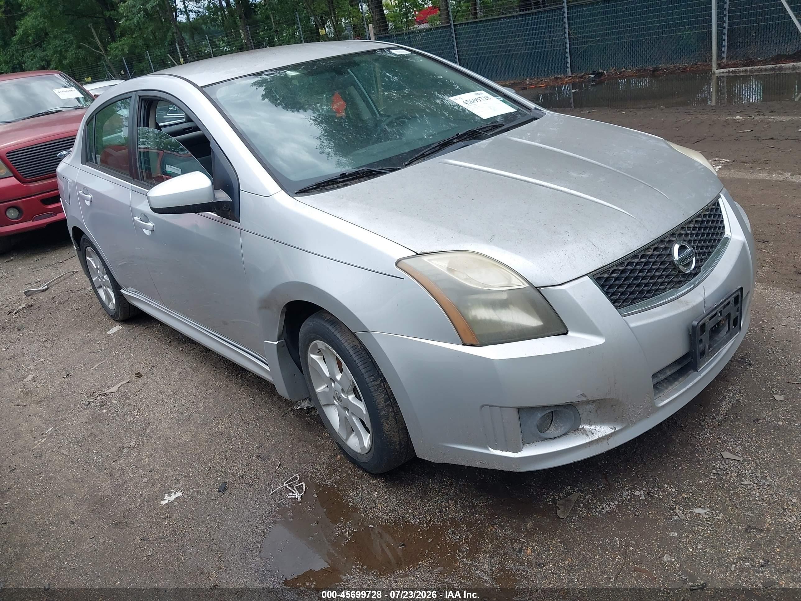2010 Nissan Sentra 2.0sr Silver vin: 3N1AB6AP9AL679660