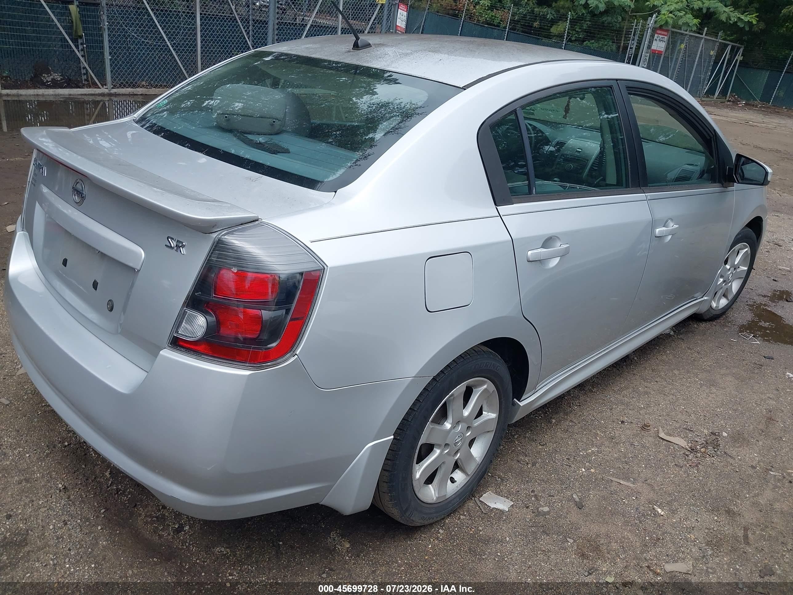 2010 Nissan Sentra 2.0sr Silver vin: 3N1AB6AP9AL679660
