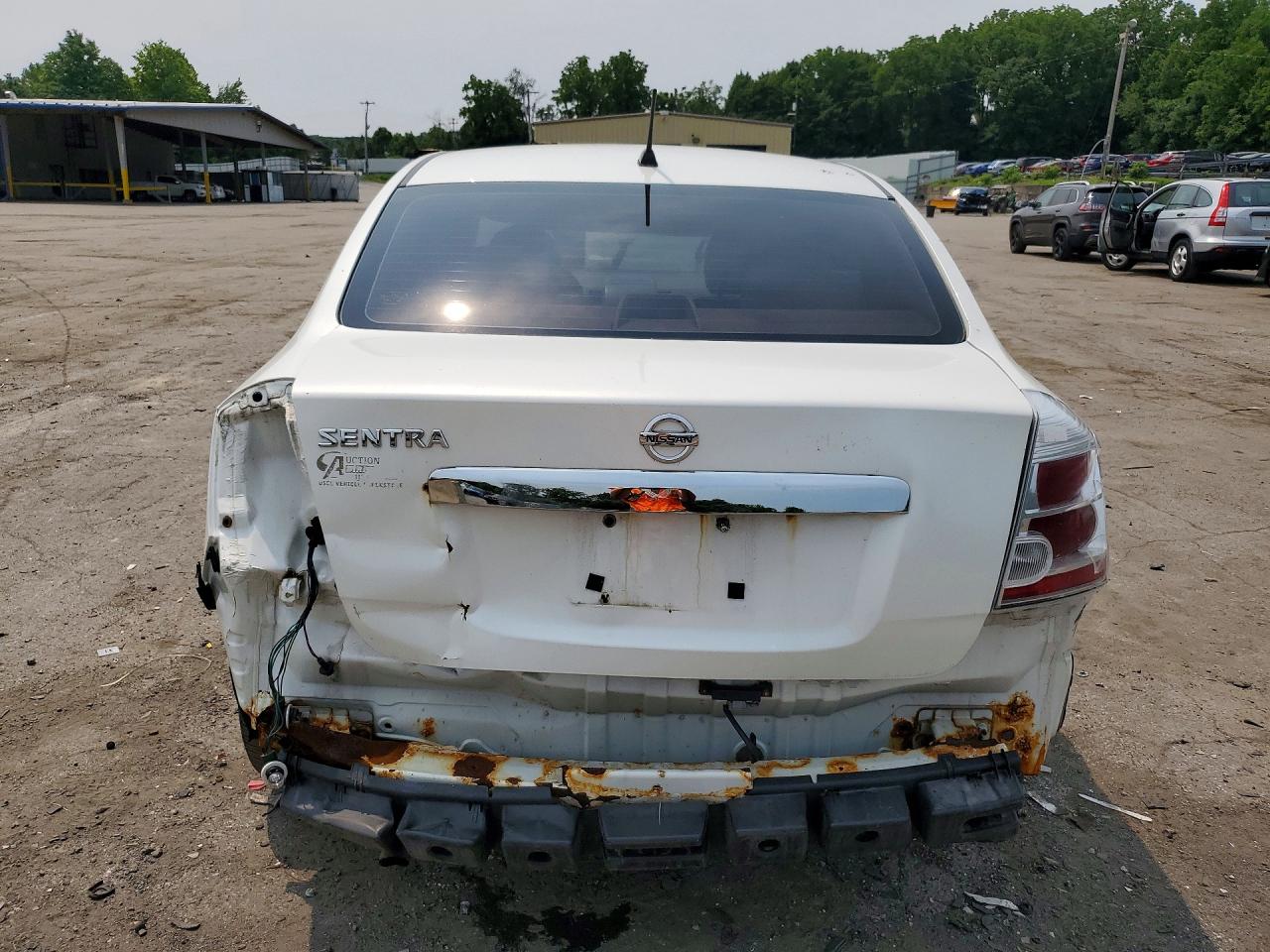 2010 Nissan Sentra 2.0 White vin: 3N1AB6AP9AL683594