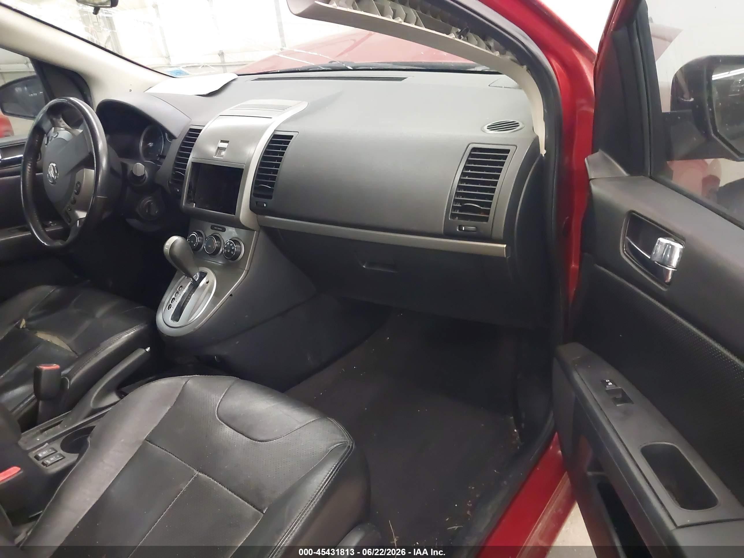 2010 Nissan Sentra 2.0sl Red vin: 3N1AB6AP9AL697740
