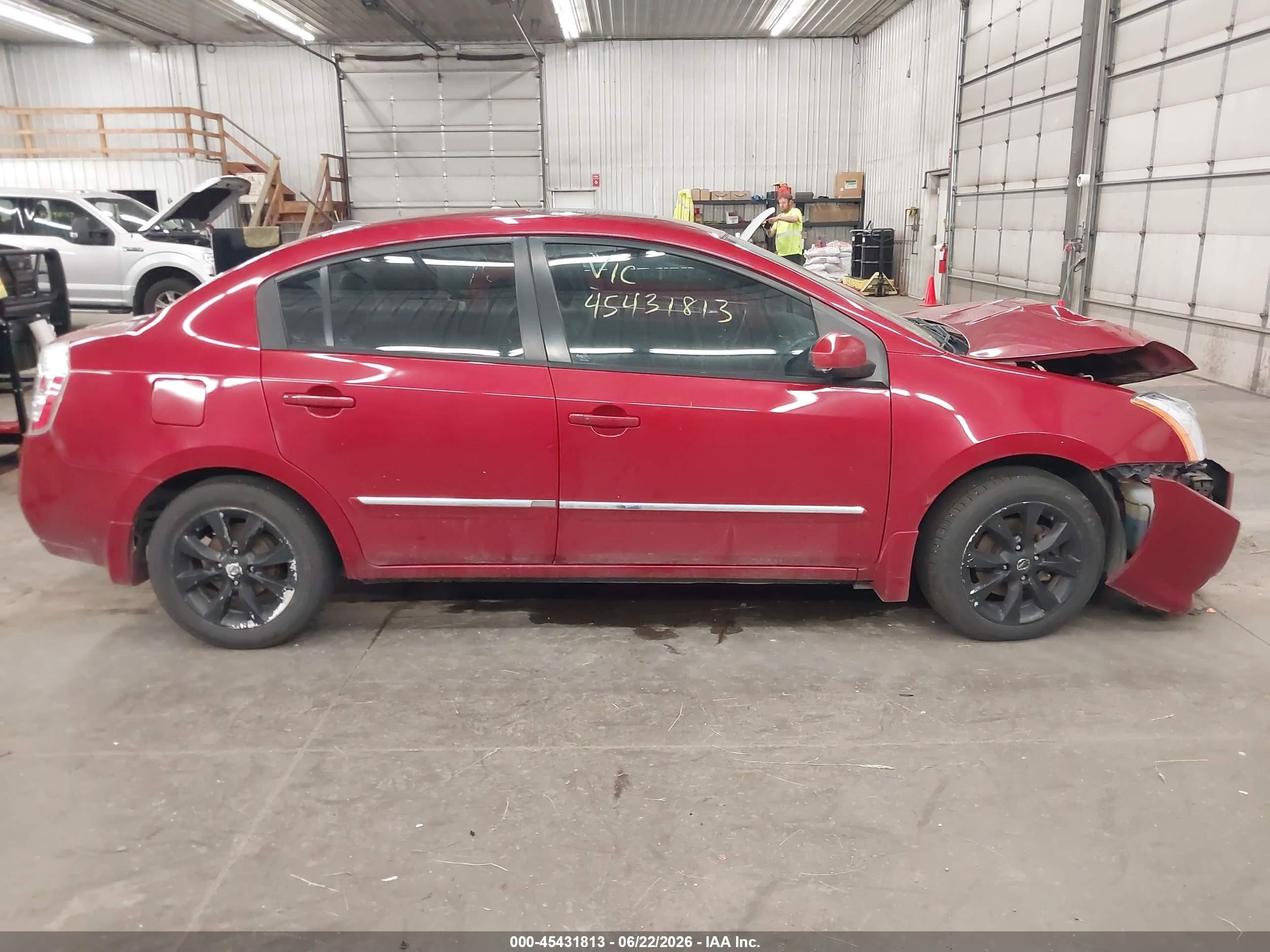 2010 Nissan Sentra 2.0sl Red vin: 3N1AB6AP9AL697740