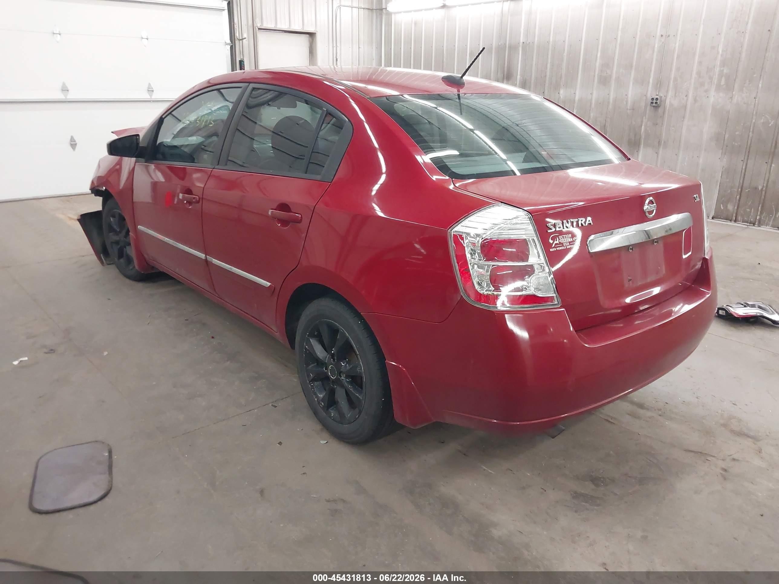 2010 Nissan Sentra 2.0sl Red vin: 3N1AB6AP9AL697740