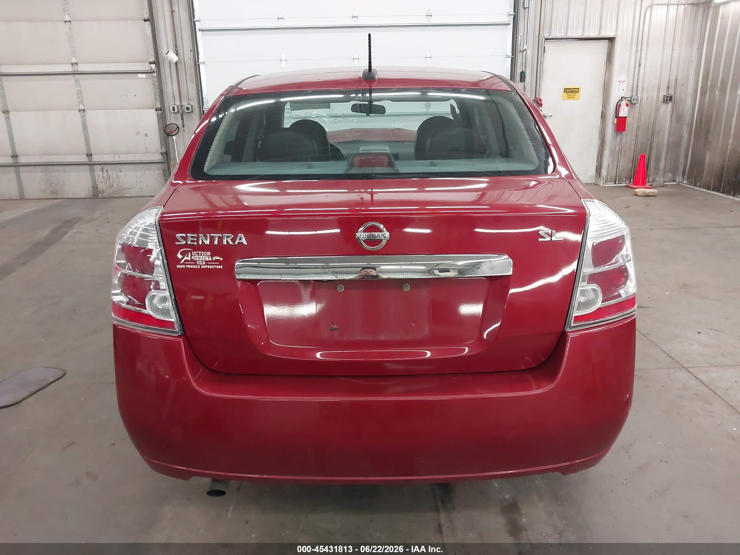 2010 Nissan Sentra 2.0sl Red vin: 3N1AB6AP9AL697740