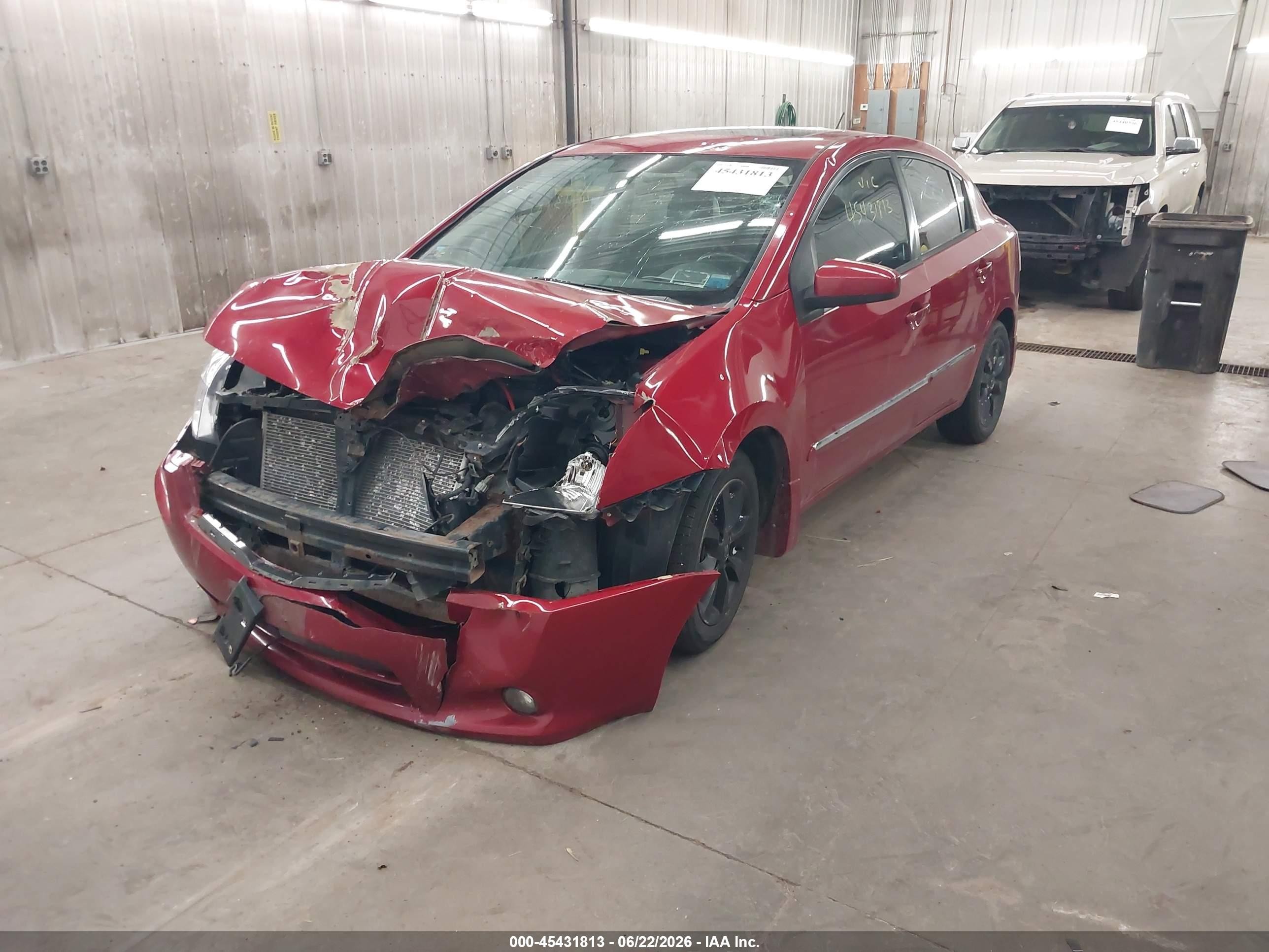 2010 Nissan Sentra 2.0sl Red vin: 3N1AB6AP9AL697740
