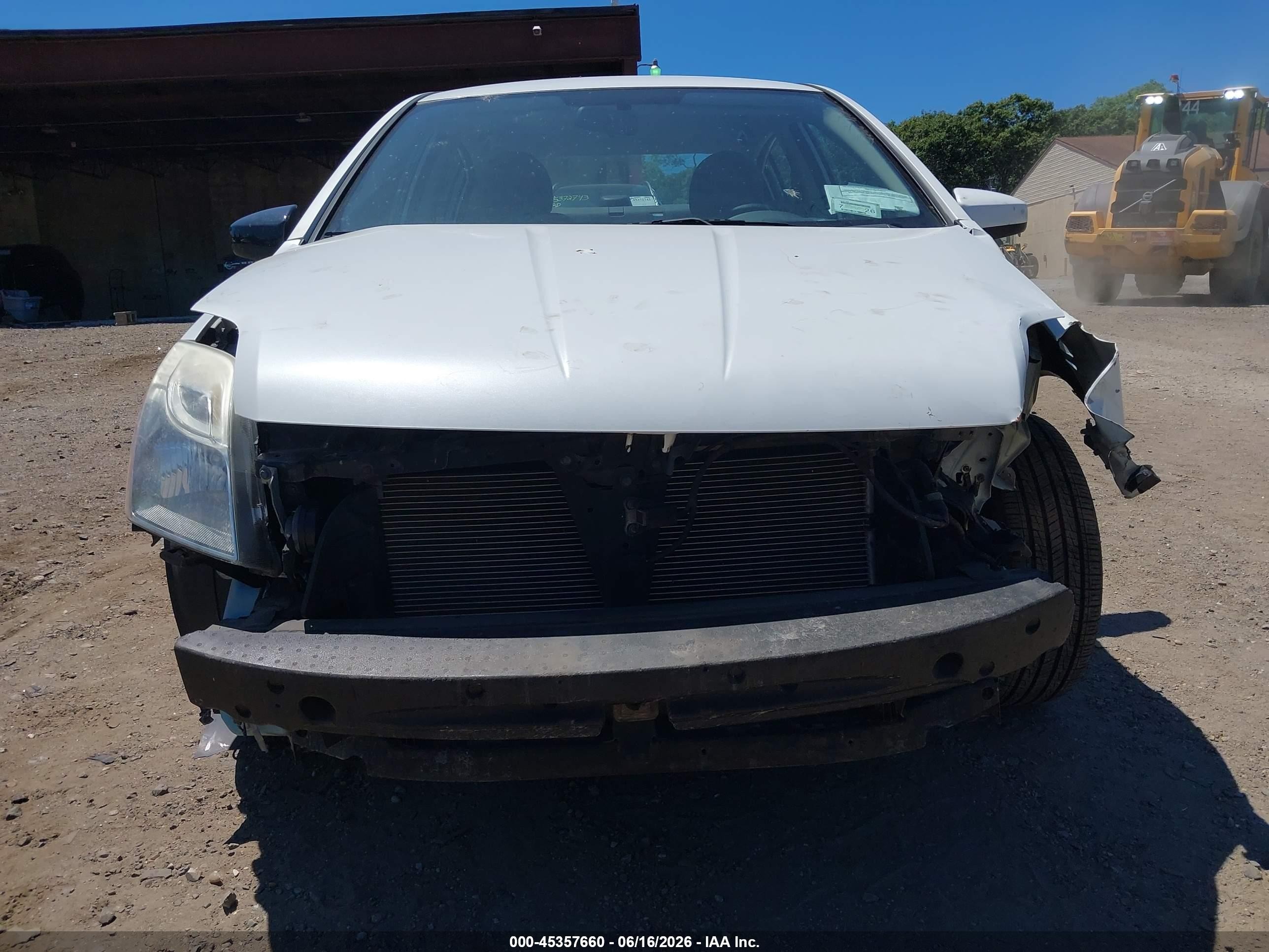 2010 Nissan Sentra 2.0s White vin: 3N1AB6AP9AL712723
