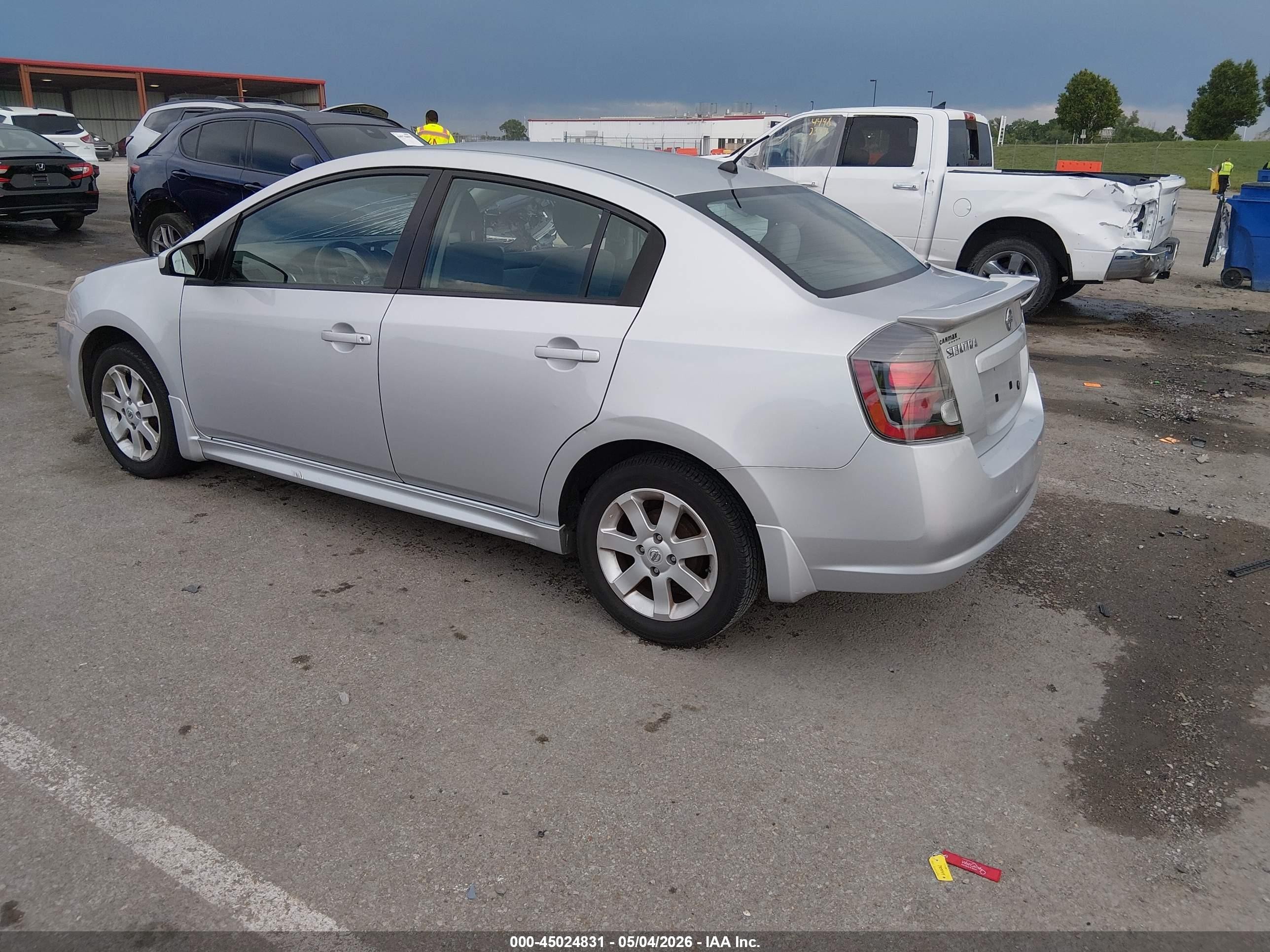 2010 Nissan Sentra 2.0sr Silver vin: 3N1AB6AP9AL714777