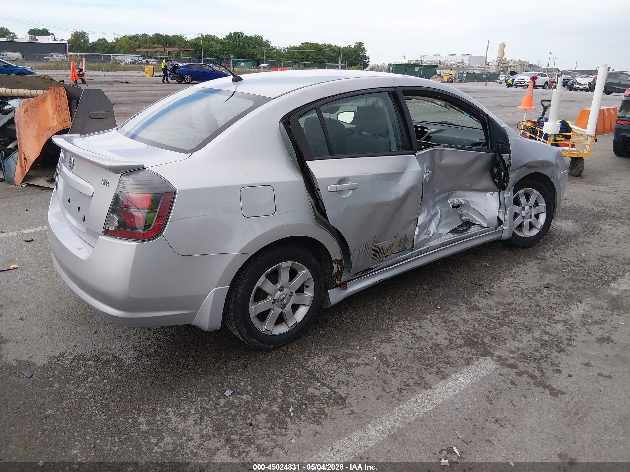 2010 Nissan Sentra 2.0sr Silver vin: 3N1AB6AP9AL714777