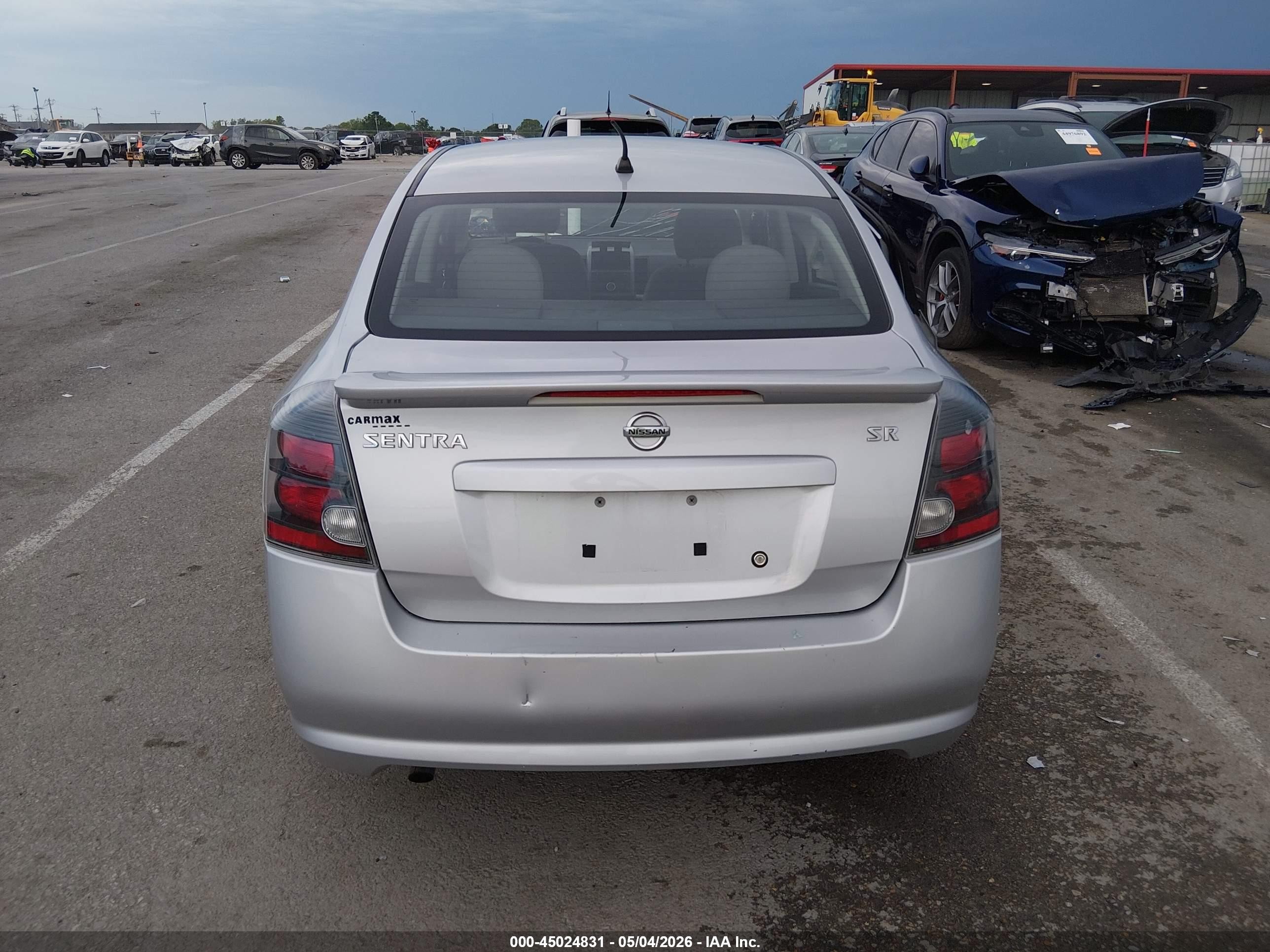 2010 Nissan Sentra 2.0sr Silver vin: 3N1AB6AP9AL714777