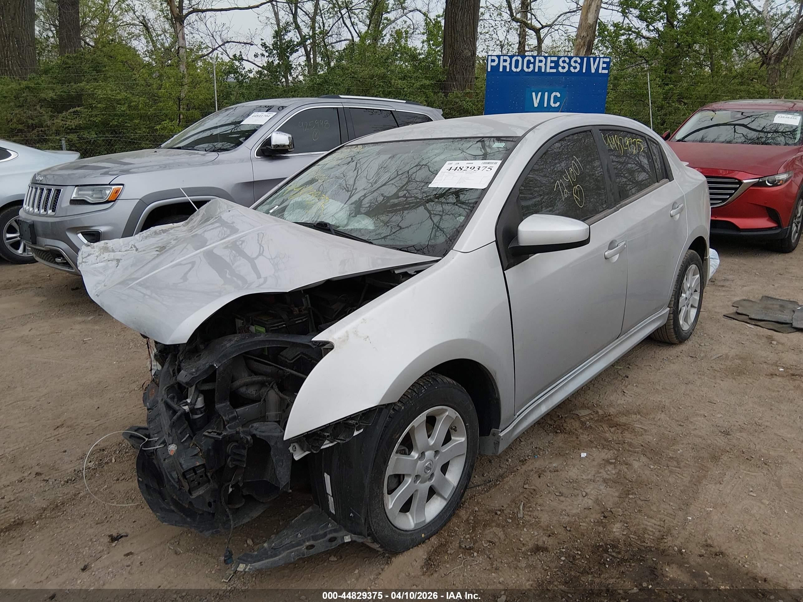 2010 Nissan Sentra 2.0sr Silver vin: 3N1AB6AP9AL724001