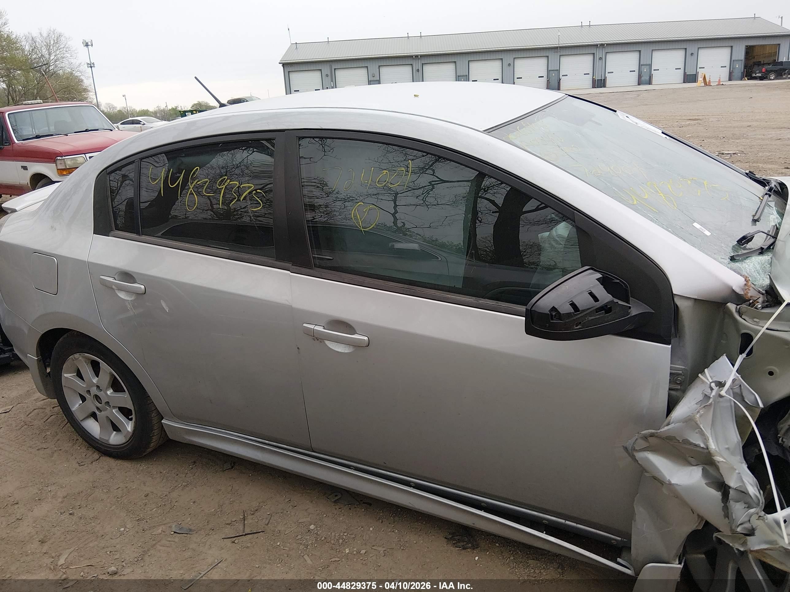 2010 Nissan Sentra 2.0sr Silver vin: 3N1AB6AP9AL724001