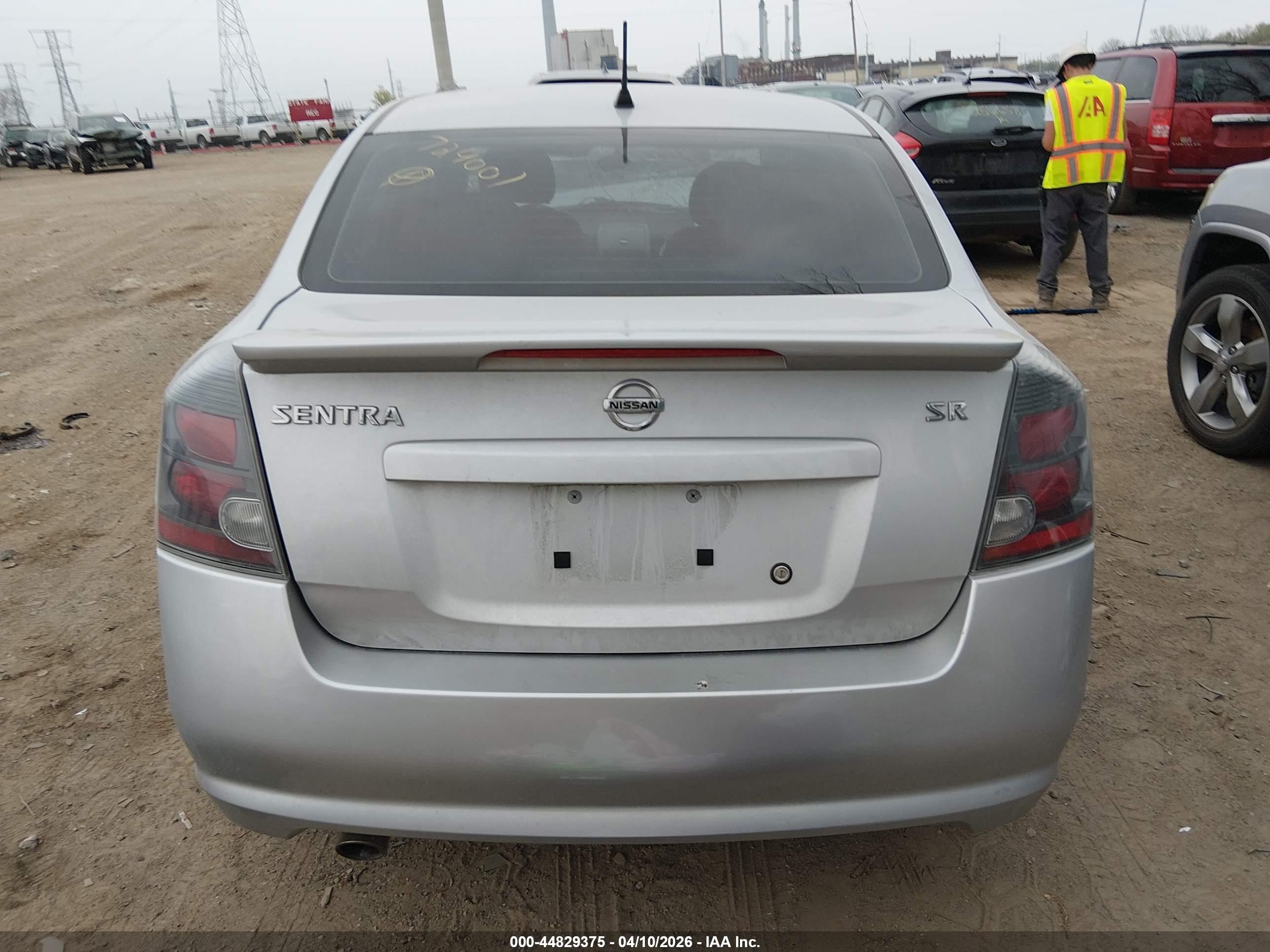 2010 Nissan Sentra 2.0sr Silver vin: 3N1AB6AP9AL724001