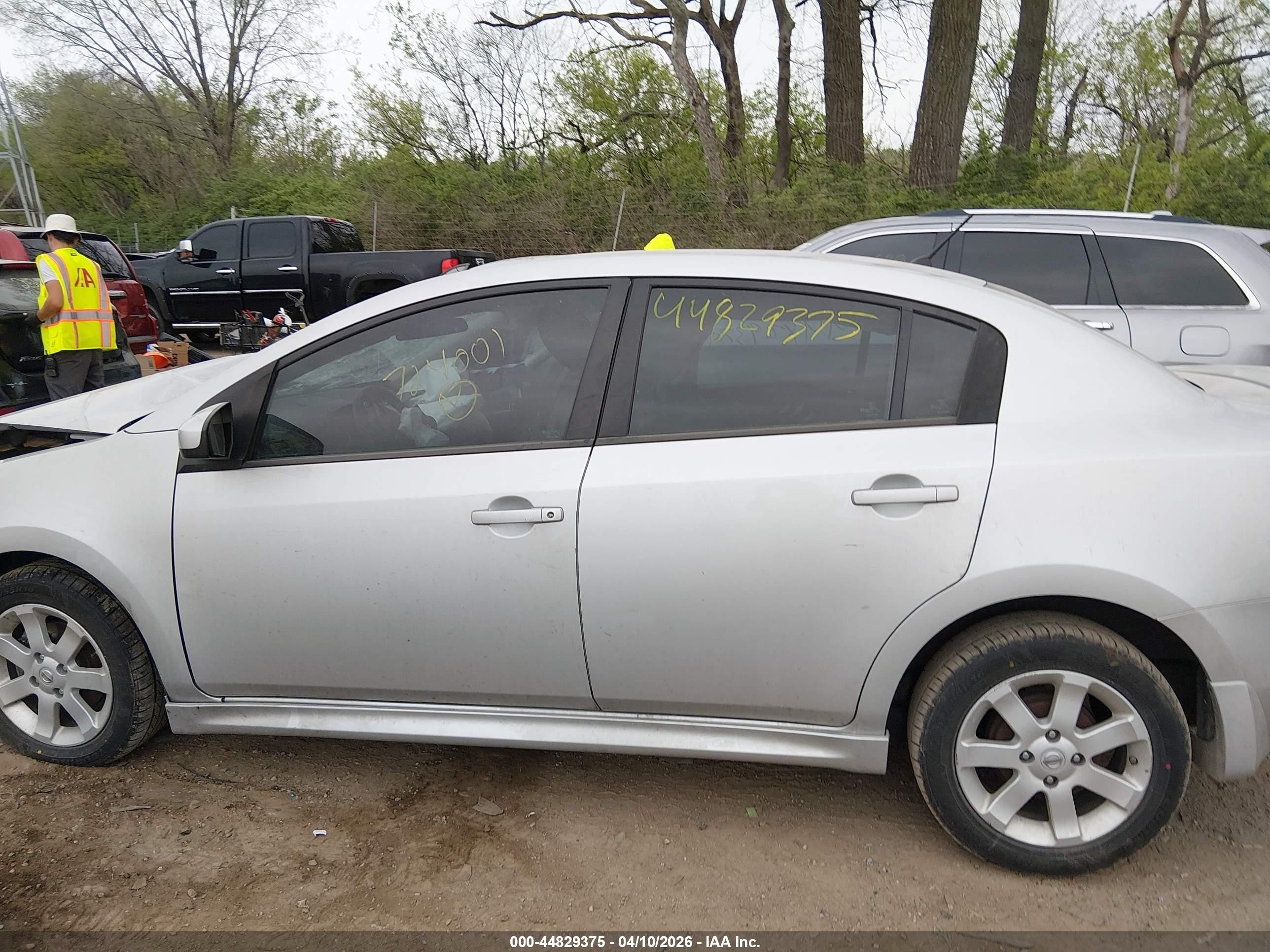 2010 Nissan Sentra 2.0sr Silver vin: 3N1AB6AP9AL724001