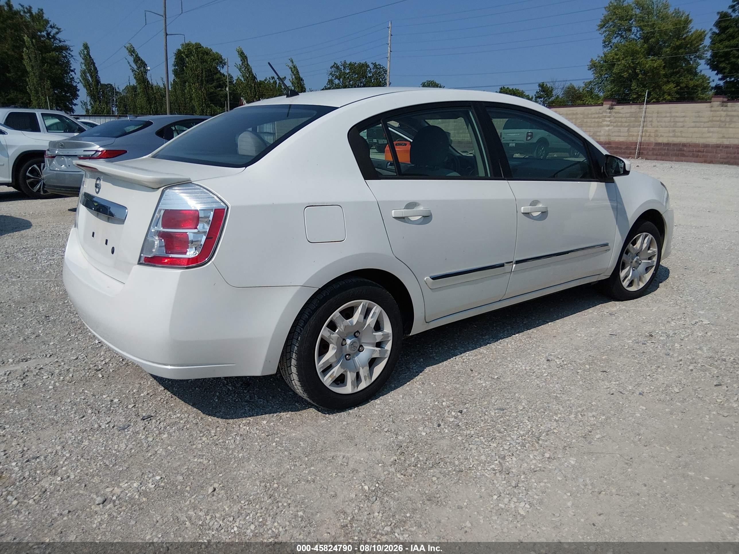 2011 Nissan Sentra 2.0s White vin: 3N1AB6AP9BL616754