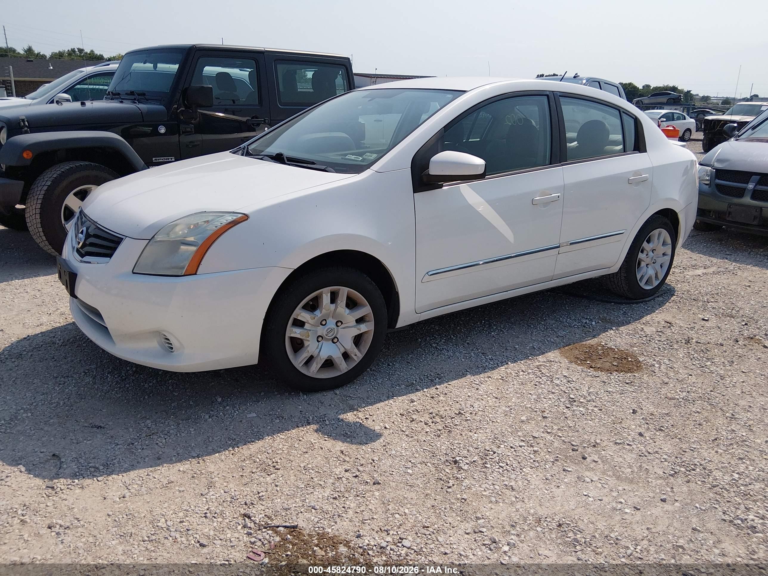 2011 Nissan Sentra 2.0s White vin: 3N1AB6AP9BL616754