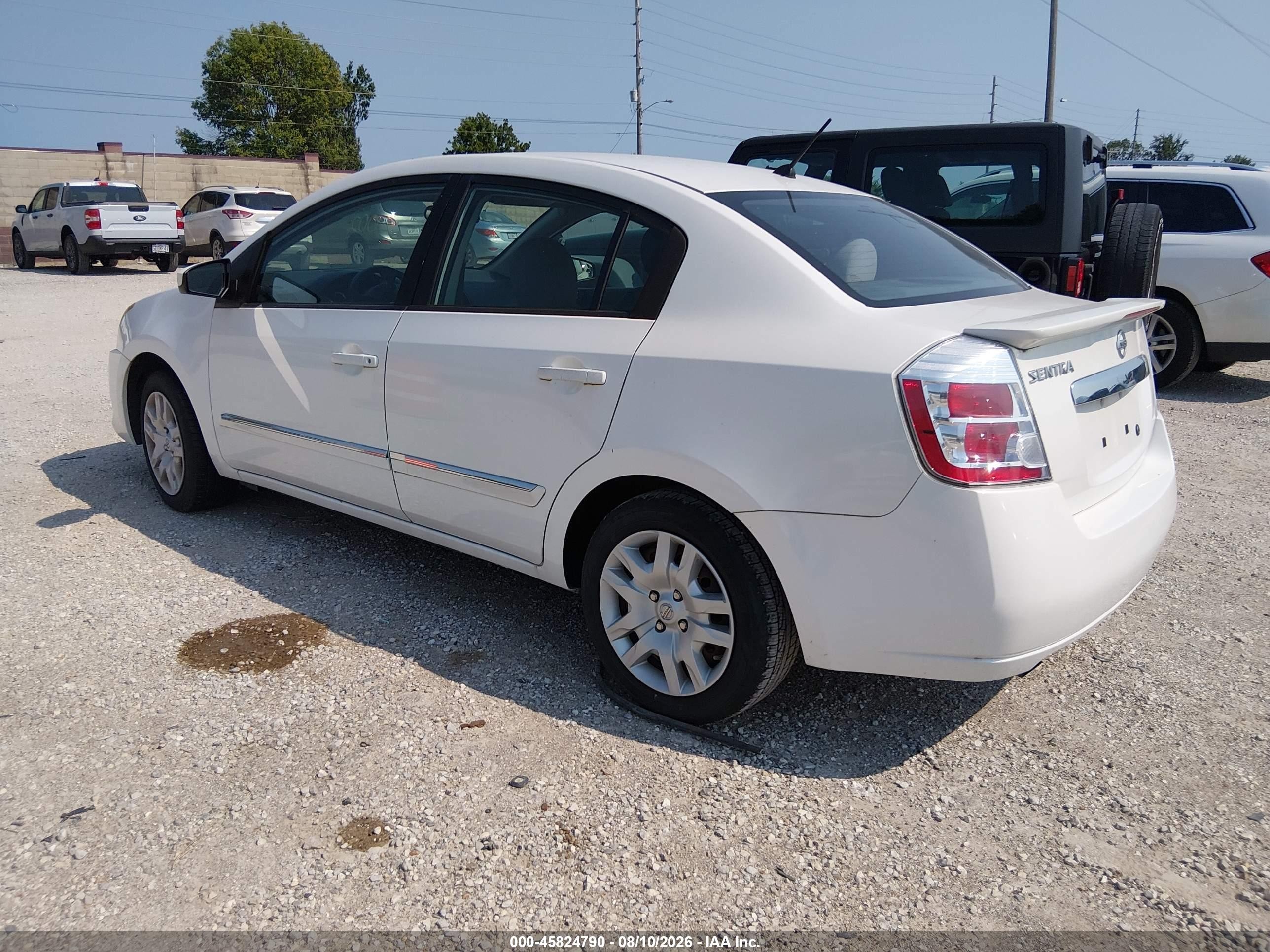 2011 Nissan Sentra 2.0s White vin: 3N1AB6AP9BL616754