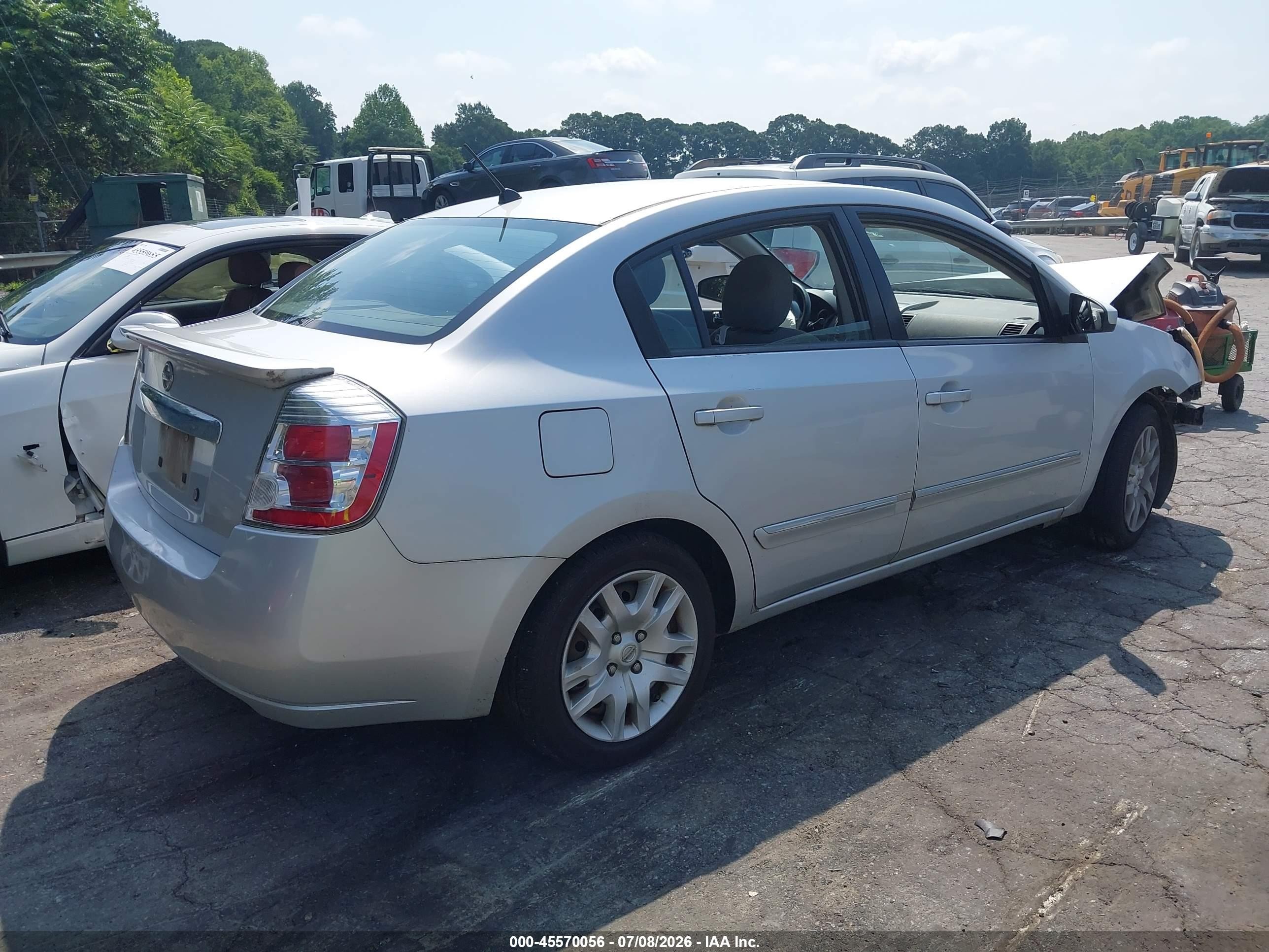 2011 Nissan Sentra 2.0s Silver vin: 3N1AB6AP9BL617841