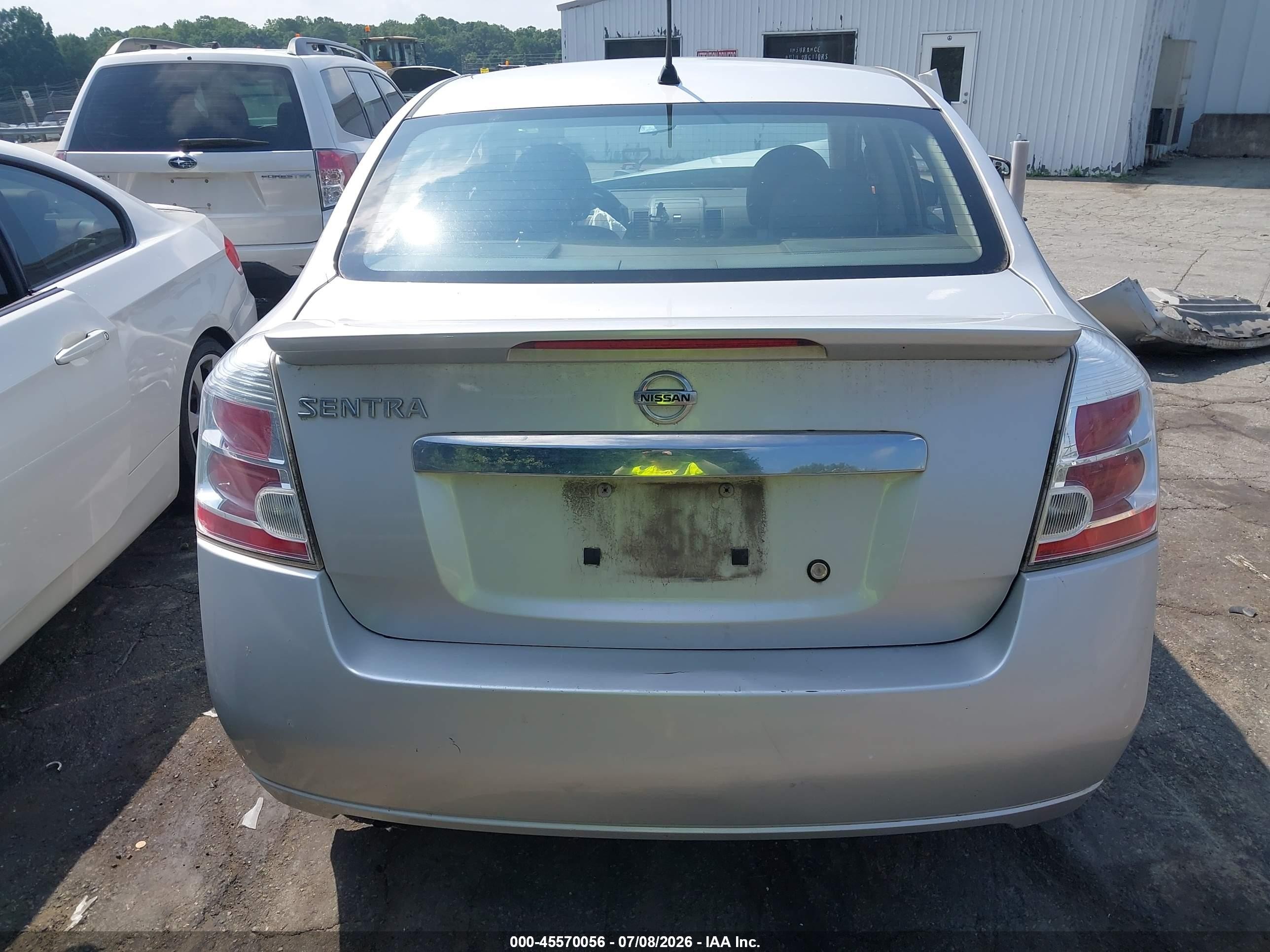 2011 Nissan Sentra 2.0s Silver vin: 3N1AB6AP9BL617841
