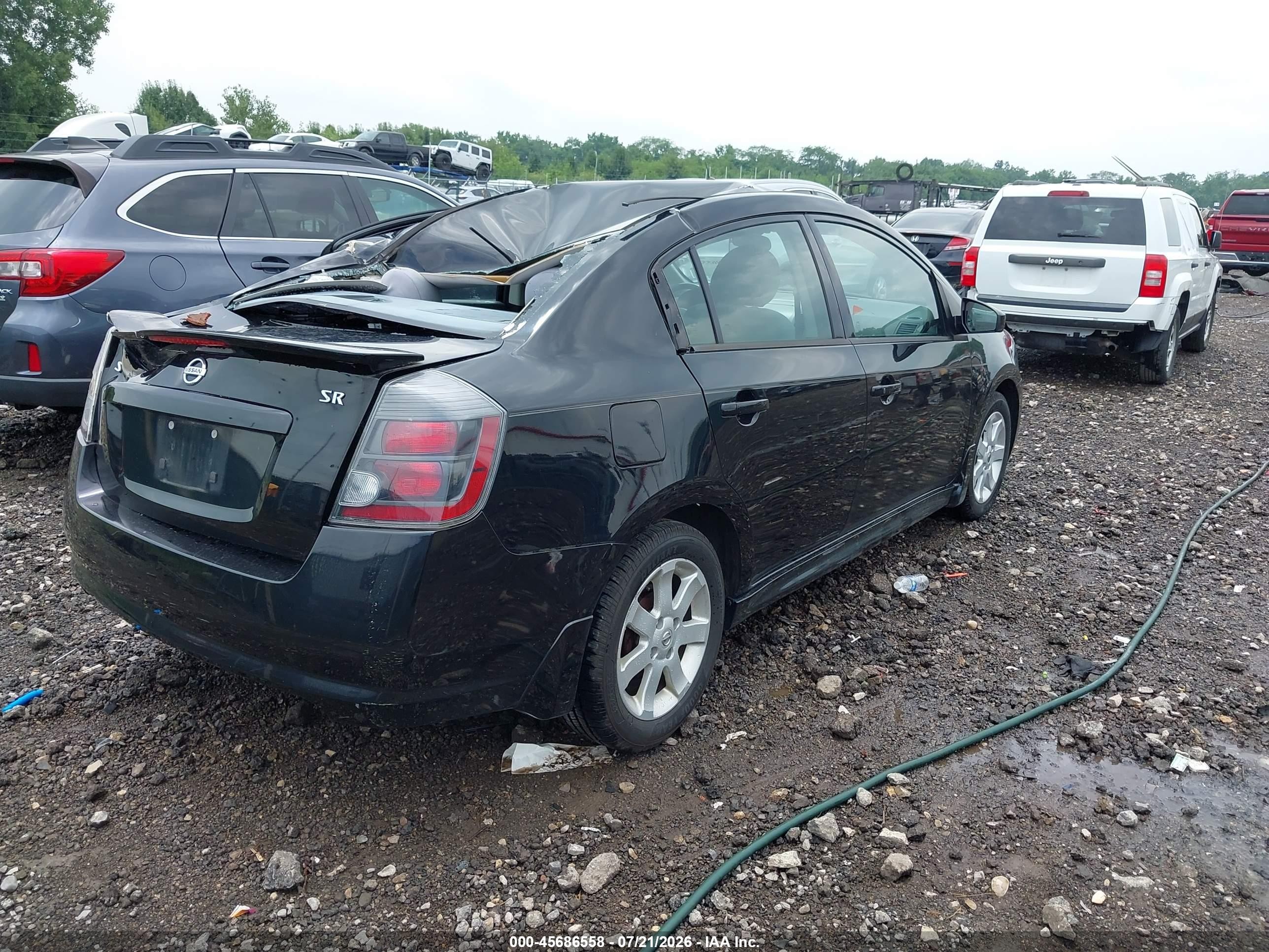 2011 Nissan Sentra 2.0sr Black vin: 3N1AB6AP9BL633893