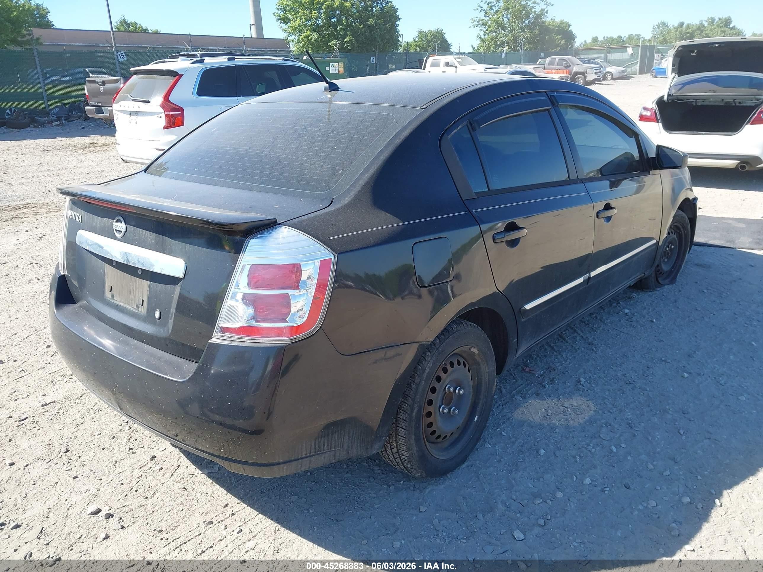 2011 Nissan Sentra 2.0s Black vin: 3N1AB6AP9BL637216