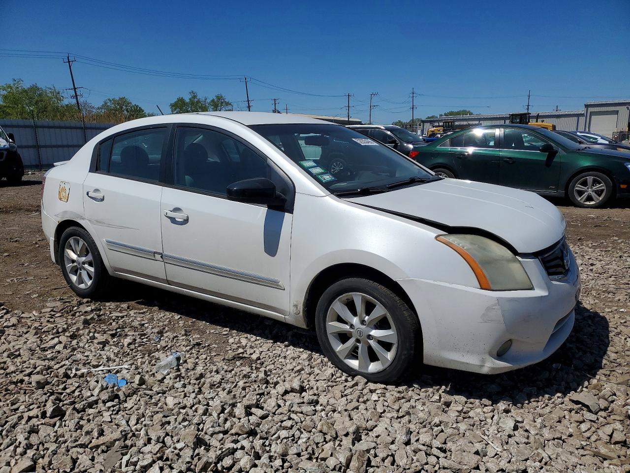 2011 Nissan Sentra White vin: 3N1AB6AP9BL648460