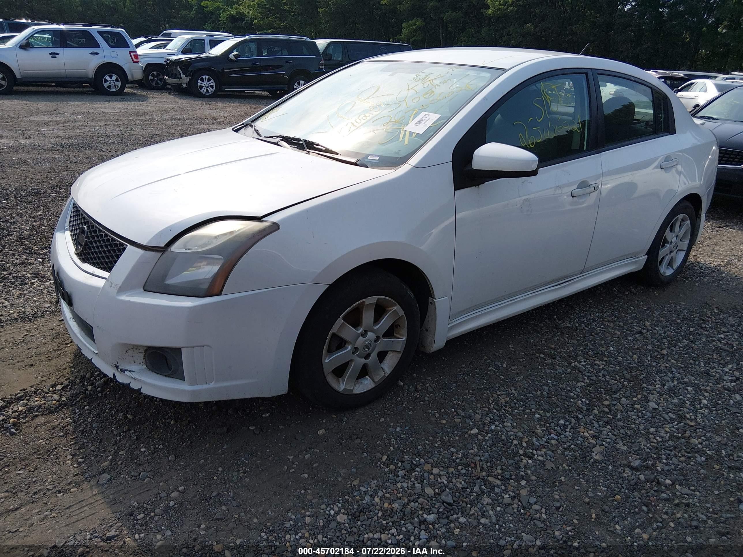 2011 Nissan Sentra 2.0sr White vin: 3N1AB6AP9BL670264