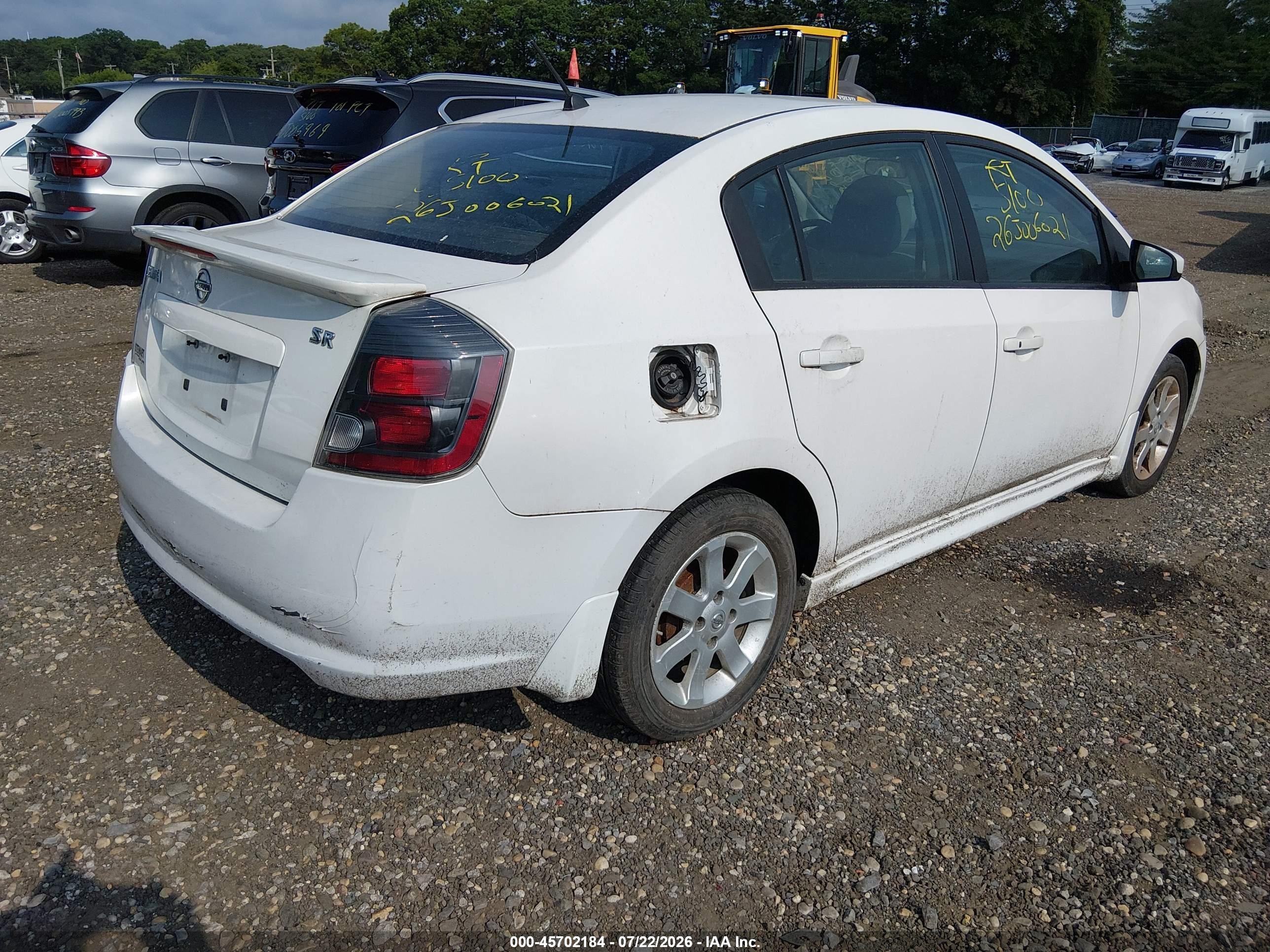 2011 Nissan Sentra 2.0sr White vin: 3N1AB6AP9BL670264
