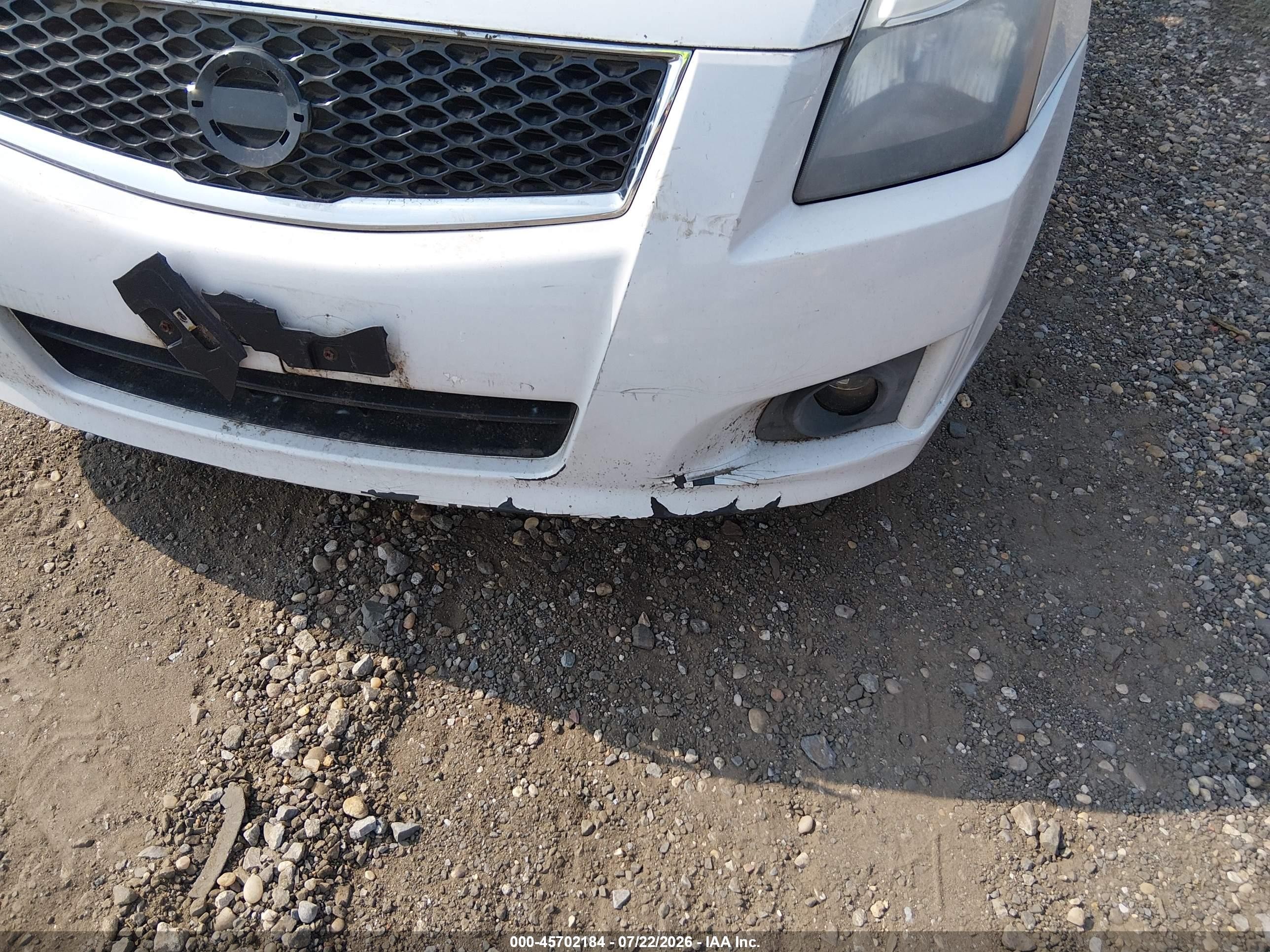 2011 Nissan Sentra 2.0sr White vin: 3N1AB6AP9BL670264