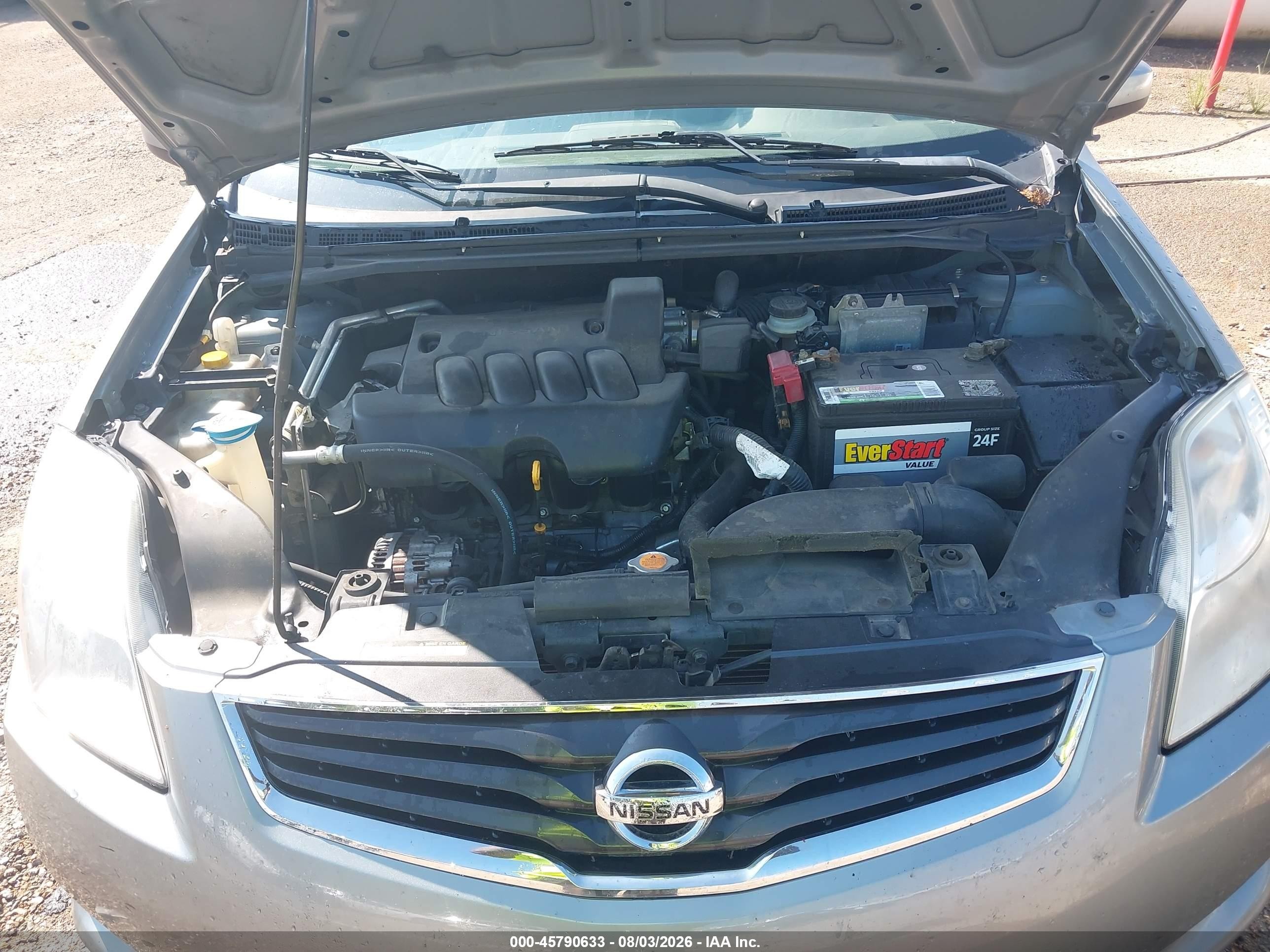 2011 Nissan Sentra 2.0 Silver vin: 3N1AB6AP9BL696444