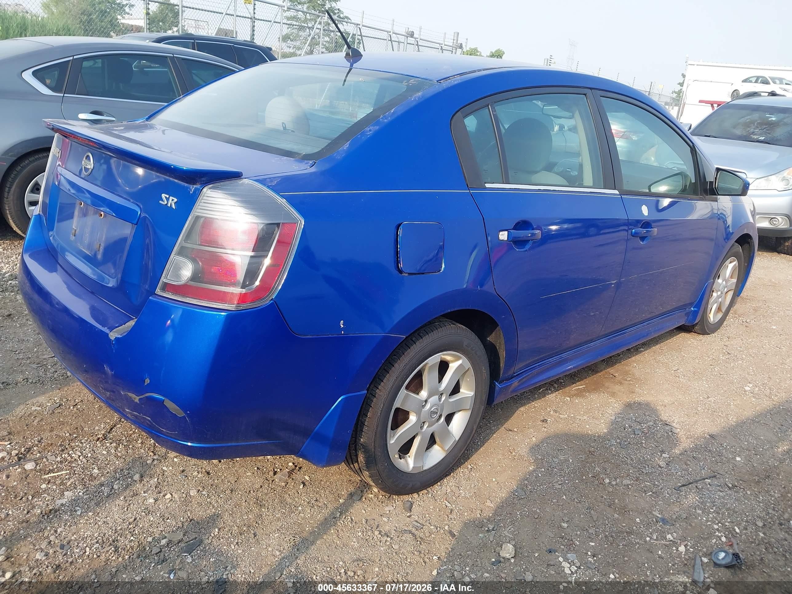 2011 Nissan Sentra 2.0sr Blue vin: 3N1AB6AP9BL709192