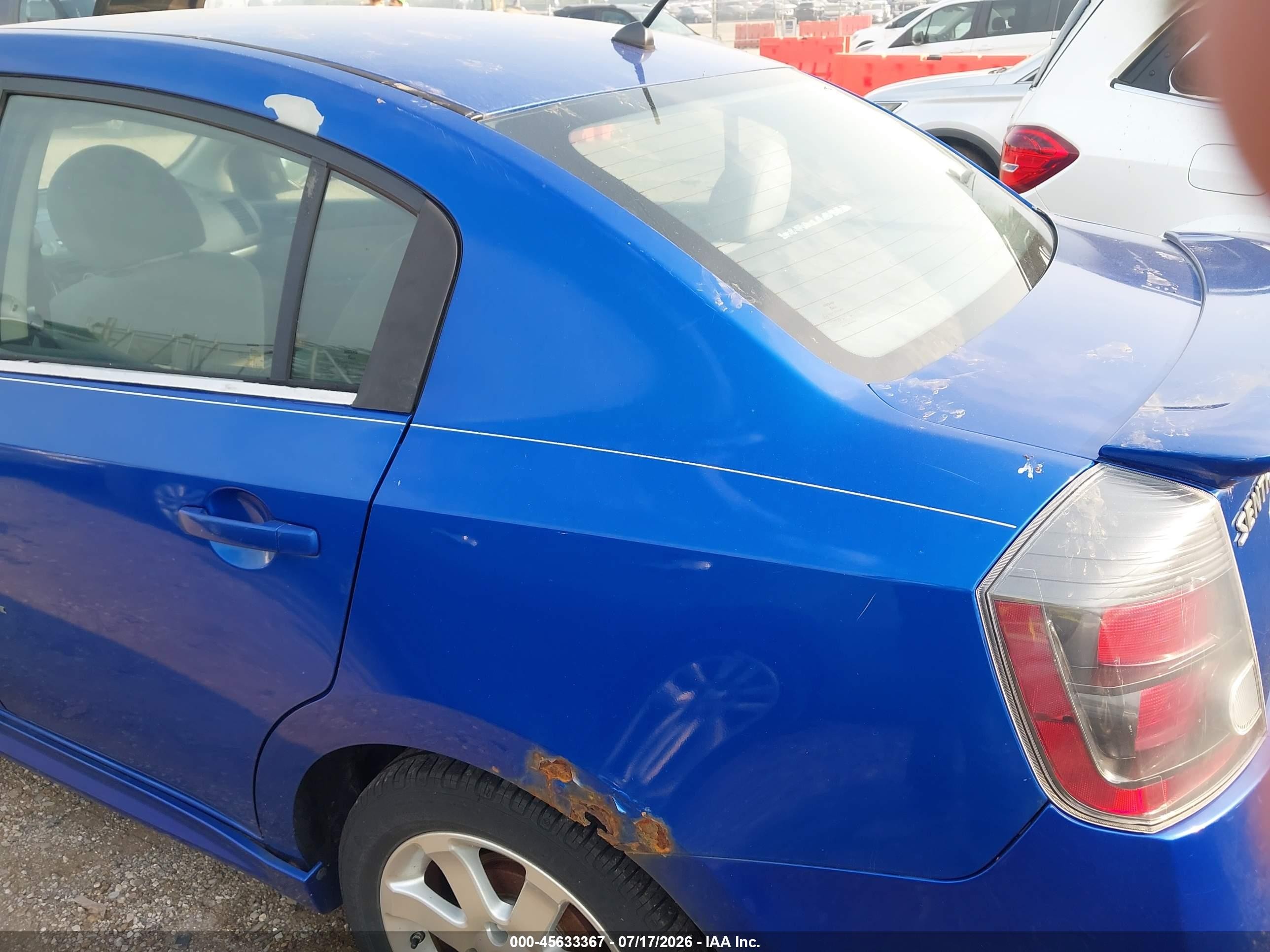 2011 Nissan Sentra 2.0sr Blue vin: 3N1AB6AP9BL709192