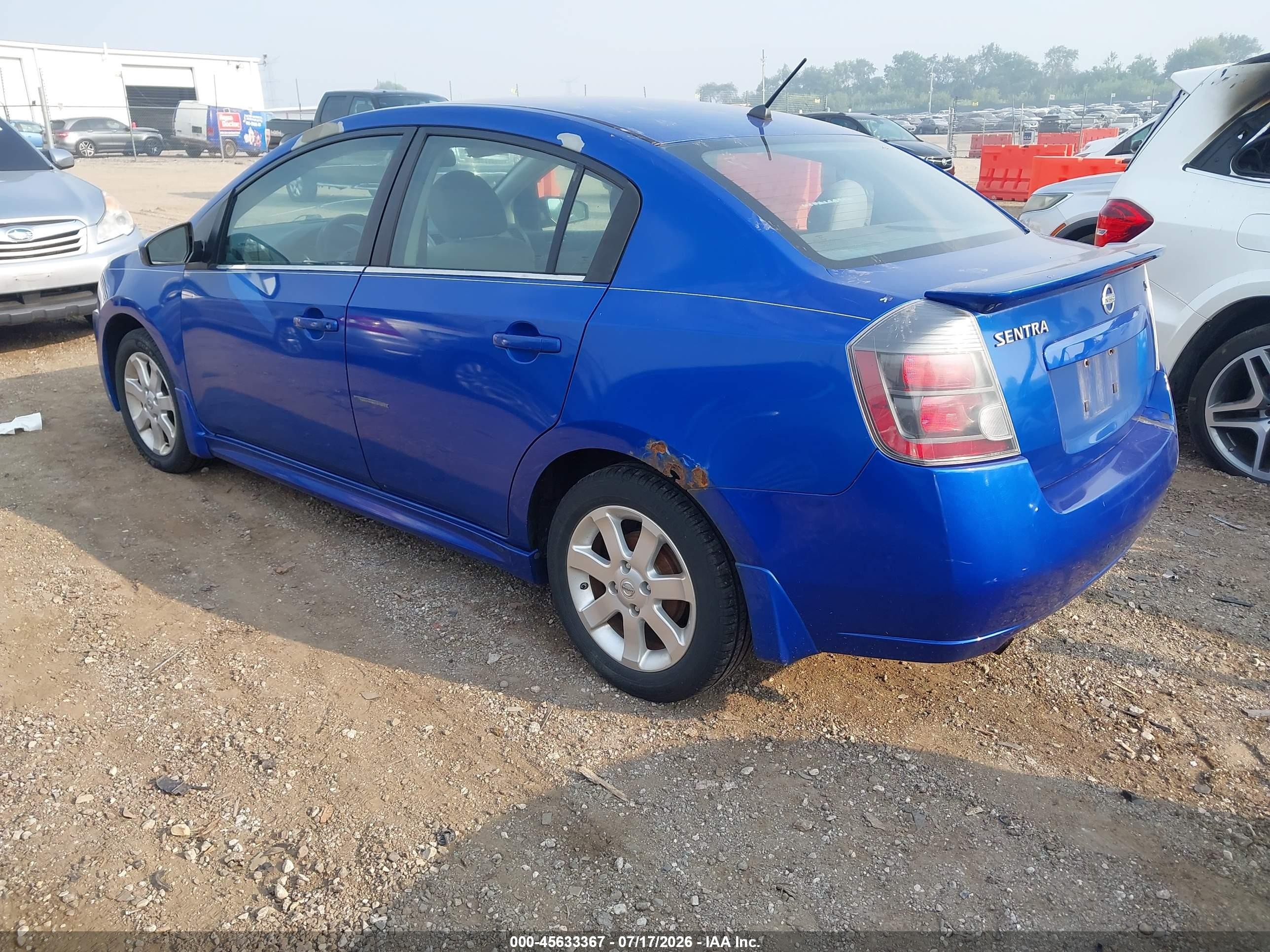 2011 Nissan Sentra 2.0sr Blue vin: 3N1AB6AP9BL709192
