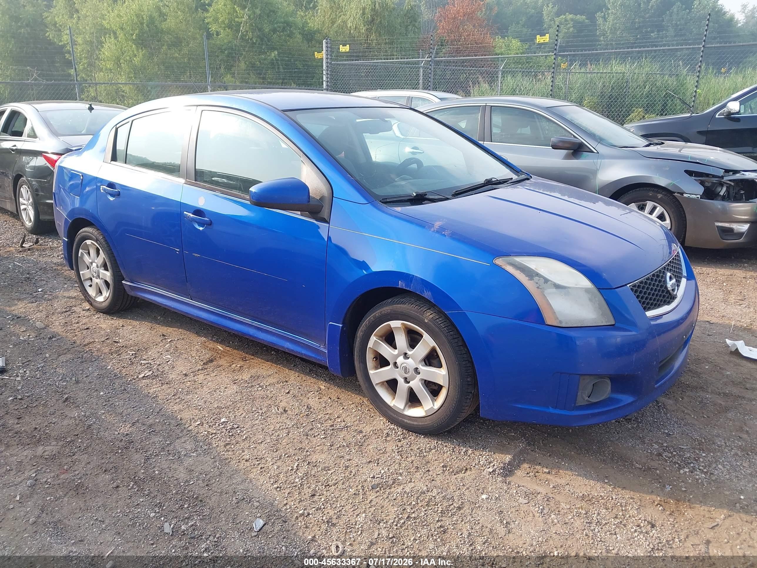 2011 Nissan Sentra 2.0sr Blue vin: 3N1AB6AP9BL709192